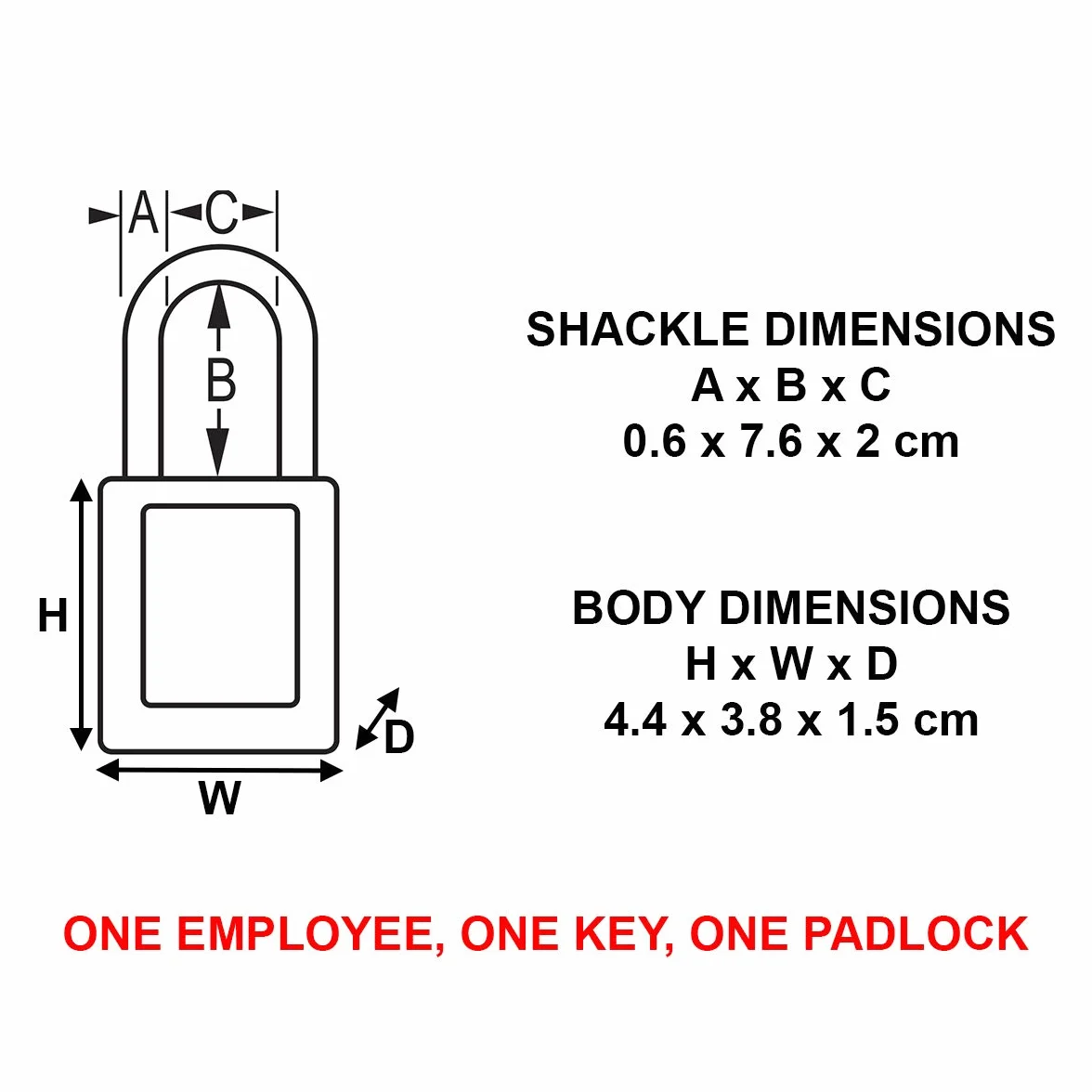 Master Lock 410LTRED - Lucchetto di sicurezza per serratura, extra lunghezza, colore: rosso