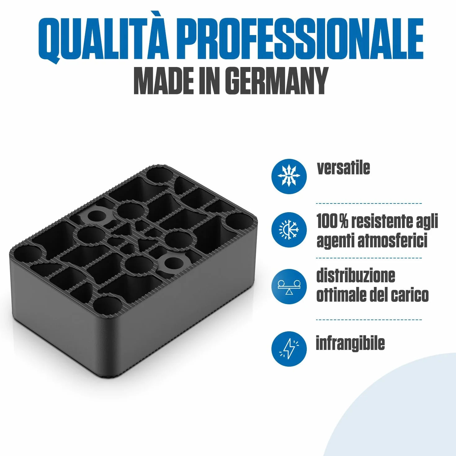 Bauhandel24 spessori in plastica 60 x 40 mm 20 mm 50 pezzi distanziatori per livellare mobili costruzione interni