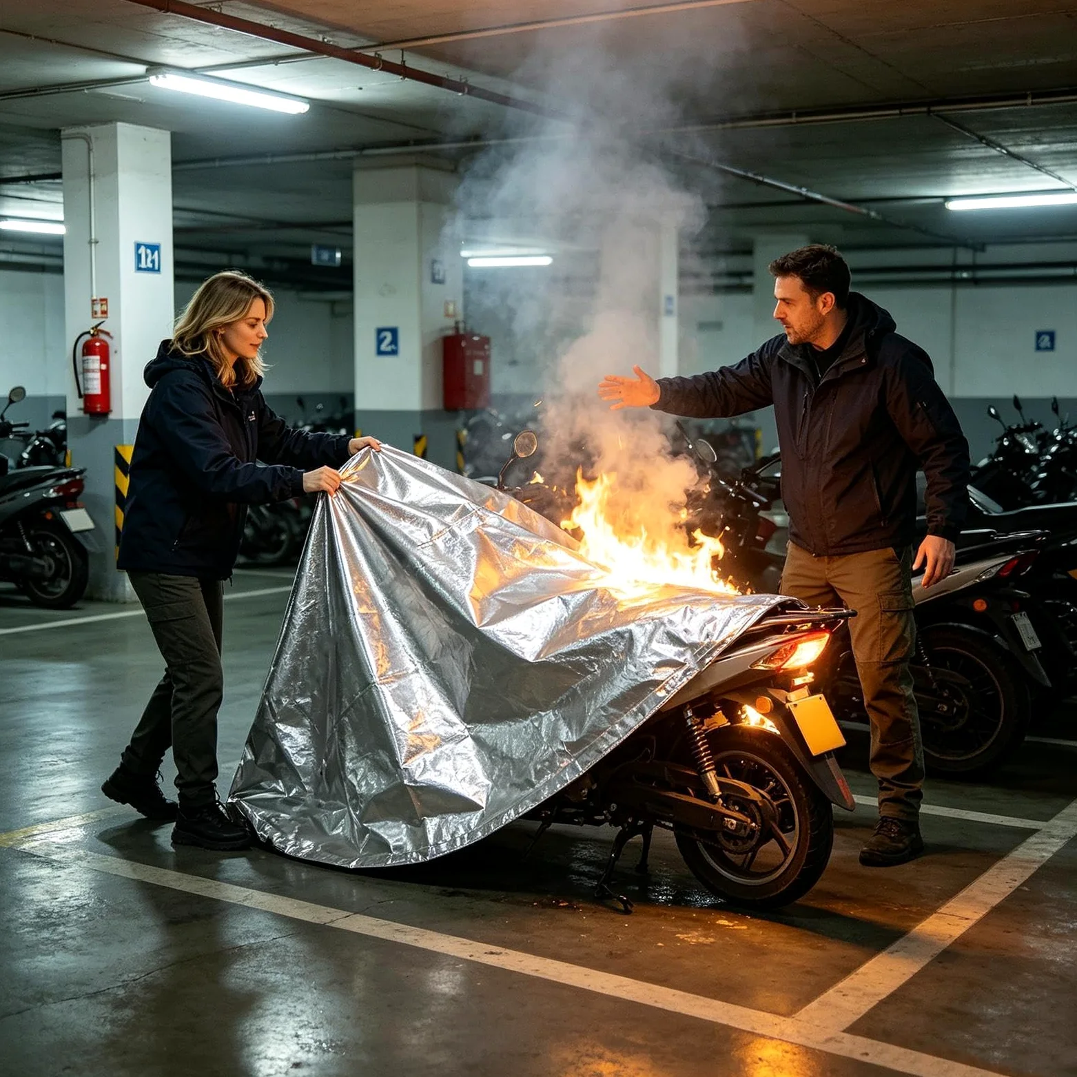 Coperta Di Sicurezza Coperta Ignifuga Riutilizzabile Multifunzione come | Coperta da saldatura Per Auto E Casa, Per Fumatore, Esterno, Emergenza, E Cucina