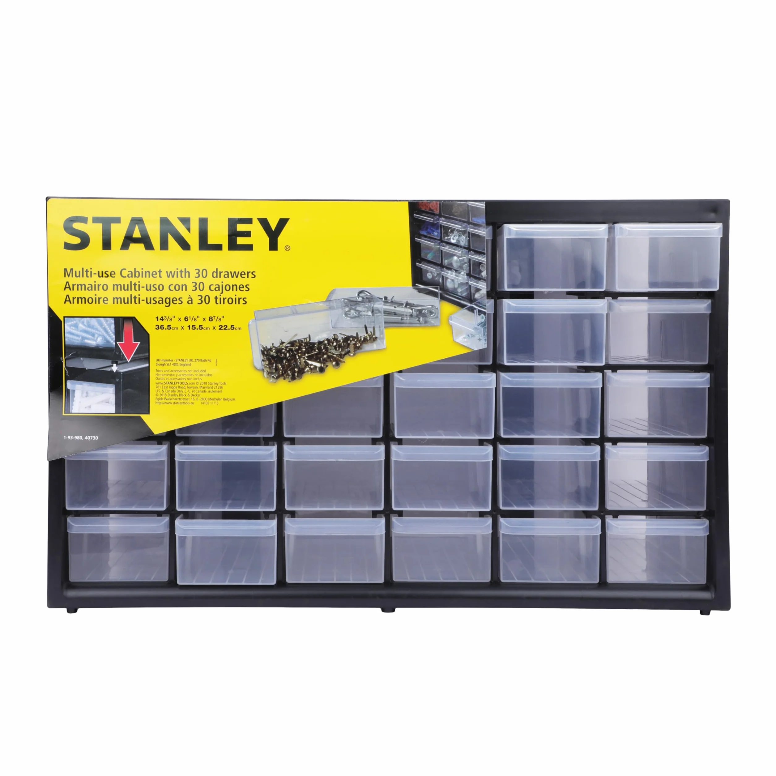 STANLEY Scatola multiuso con 30 cassetti piccoli, 1-93-980 (Confezione da 2)