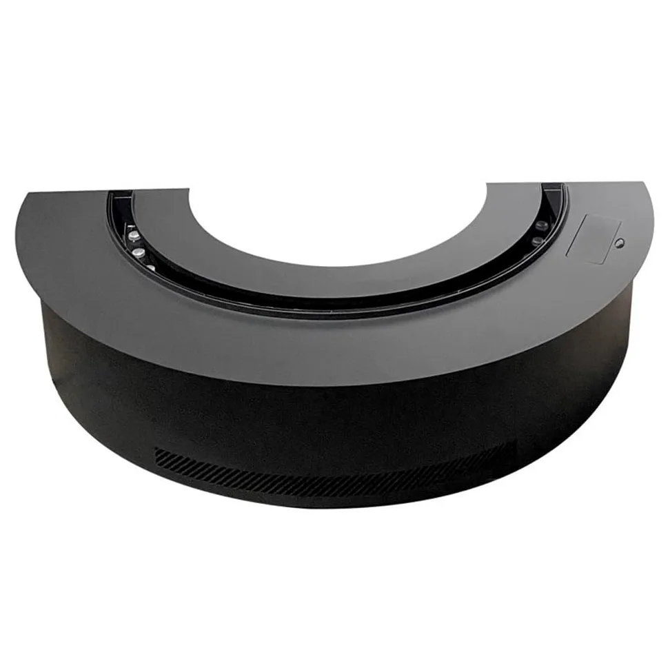 Camino Elettrico Camino Elettrico semicircolare, Camino ad Arco ad atomizzazione da Incasso, Camino Moderno Decorativo a Vapore acqueo Camino(60cm)