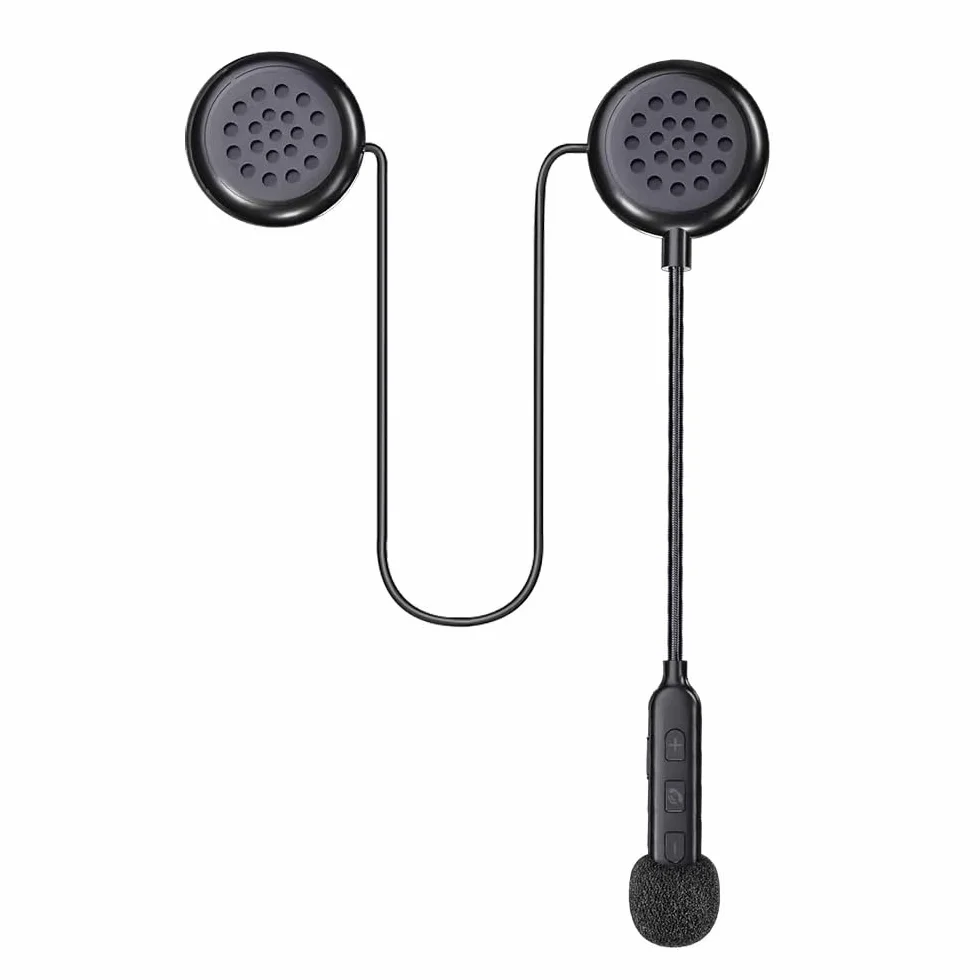 OBEST Auricolare Bluetooth 5.0 per Casco, Impermeabile Moto Bluetooth Cuffia, Controllo Musicale, Wireless Mani Libere Rumore Riduzione Auricolare per Ciclismo/Sci/Equitazione