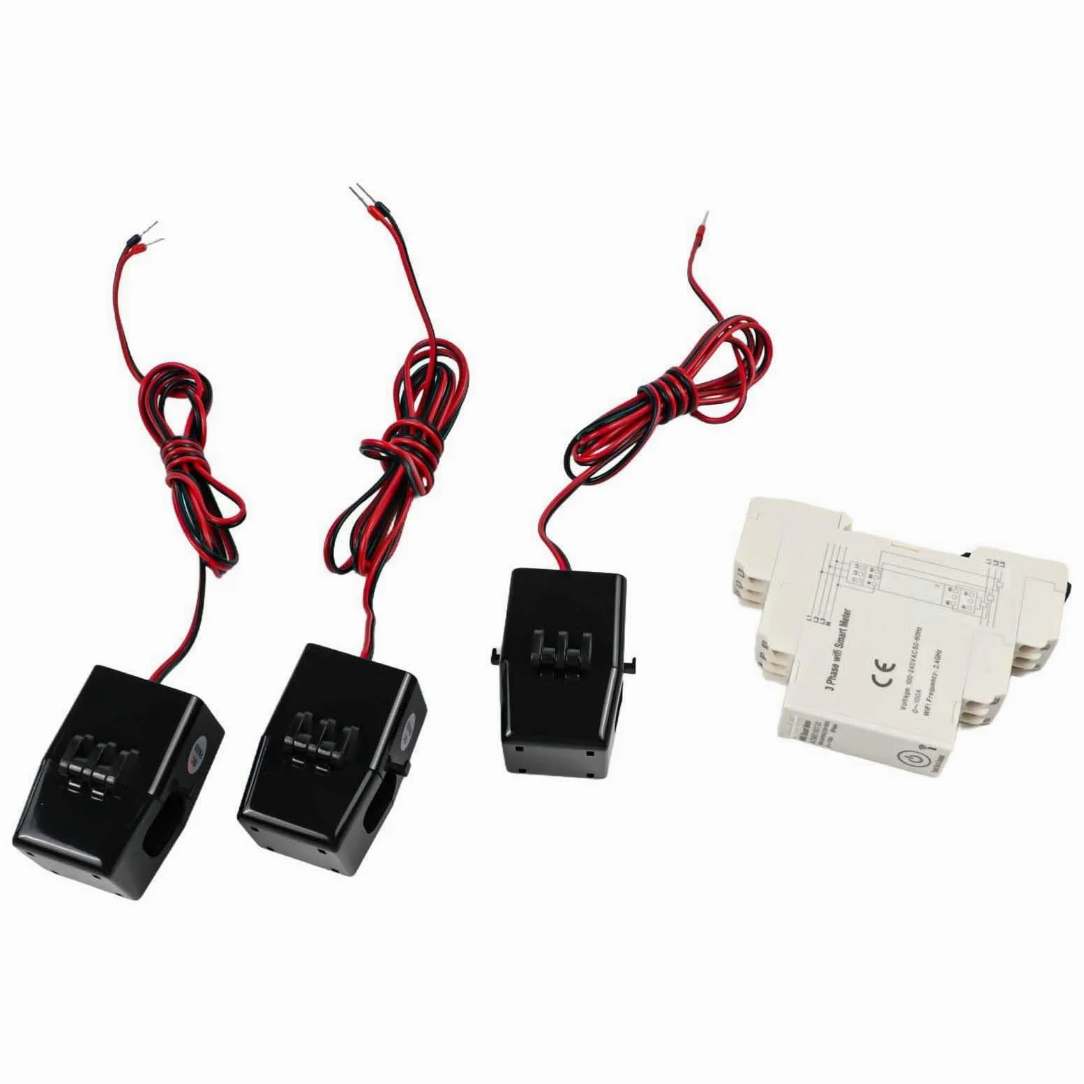 Smart Energy Meter, ATMS100133 trifase compatibile per Tuya WiFi con applicazione mobile 0-100A montaggio su guida