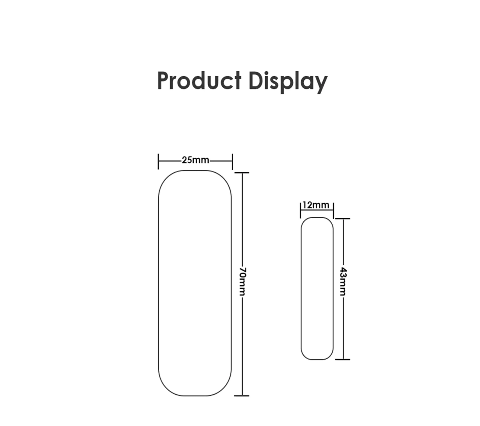 Sistema di Allarme per la Sicurezza Domestica, Rilevatori di allarmi magnetici for Porte con sensore Intelligente for Porte e finestre compatibili con per la casa, Appartamento(WiFi Version)
