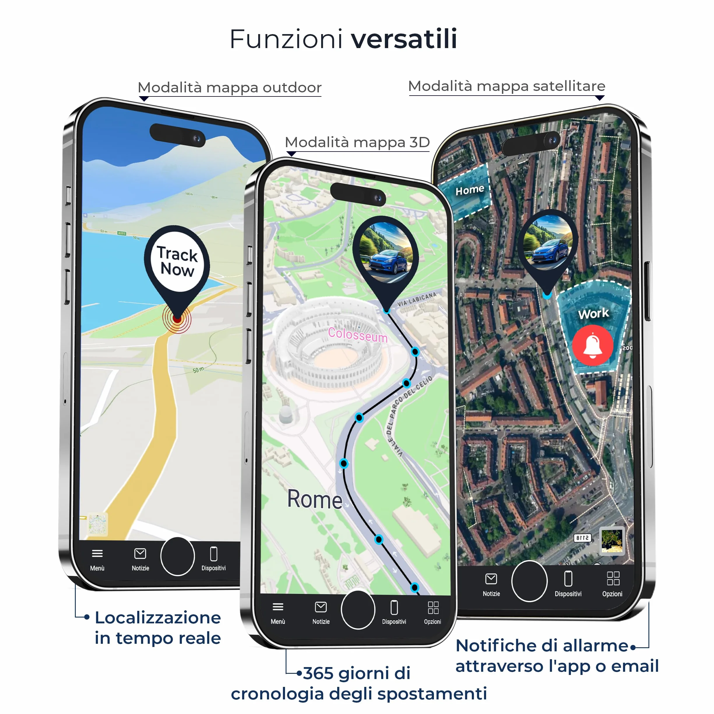 Salind 08 4G, OBD GPS Tracker, Localizzatore per Auto, Camion e Altri Veicoli, Geocalizzatore Gps con App e Connessione Diretta alla Presa OBD, Monitoraggio Percorso in Tempo Reale Tramite App