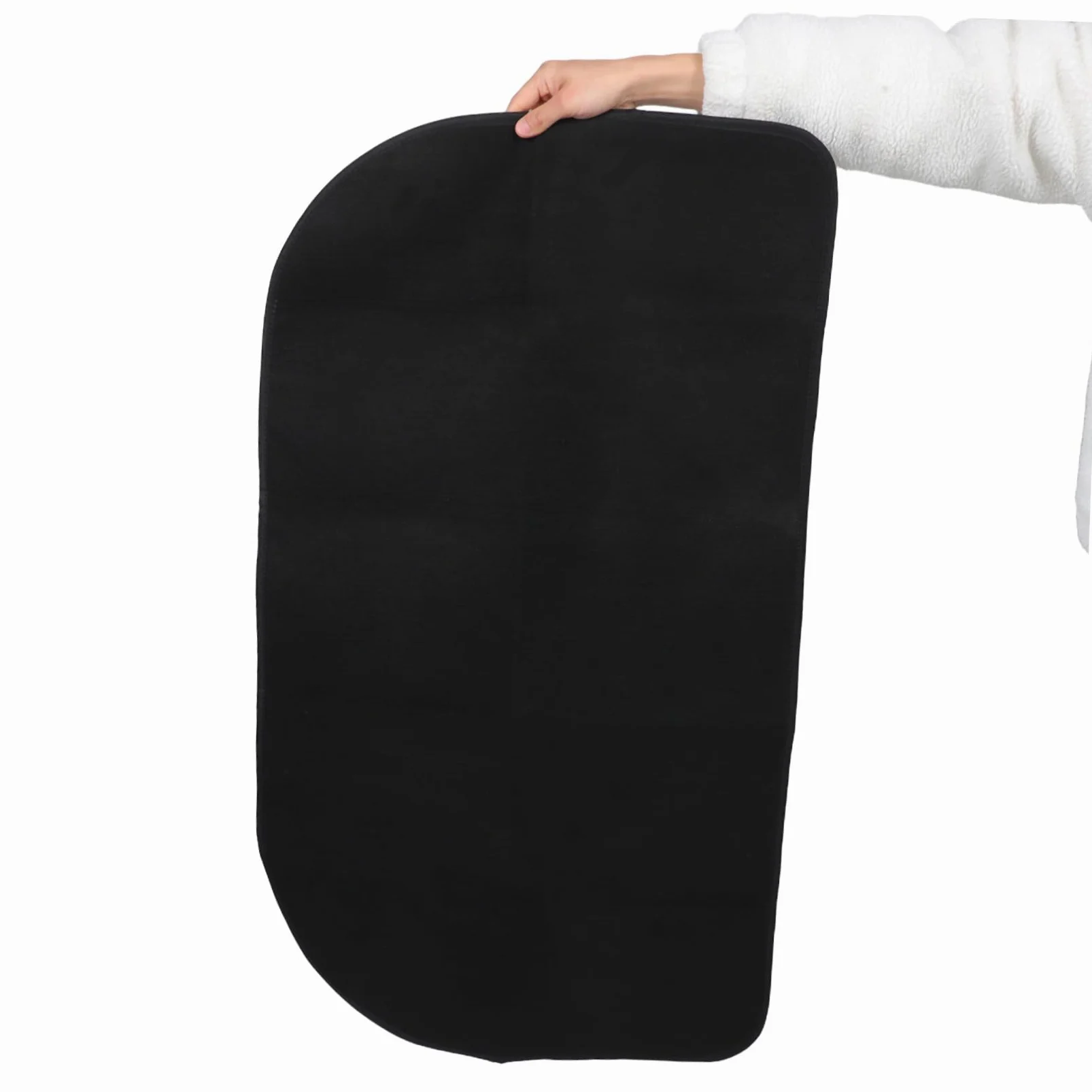 KOMBIUDA Tappeto in Poliestere Mezza Forma Ignifugo Resistente All'usura e Facile da Pulire, Protezione Pavimento L'inverno per Stufa a Legna in Casa