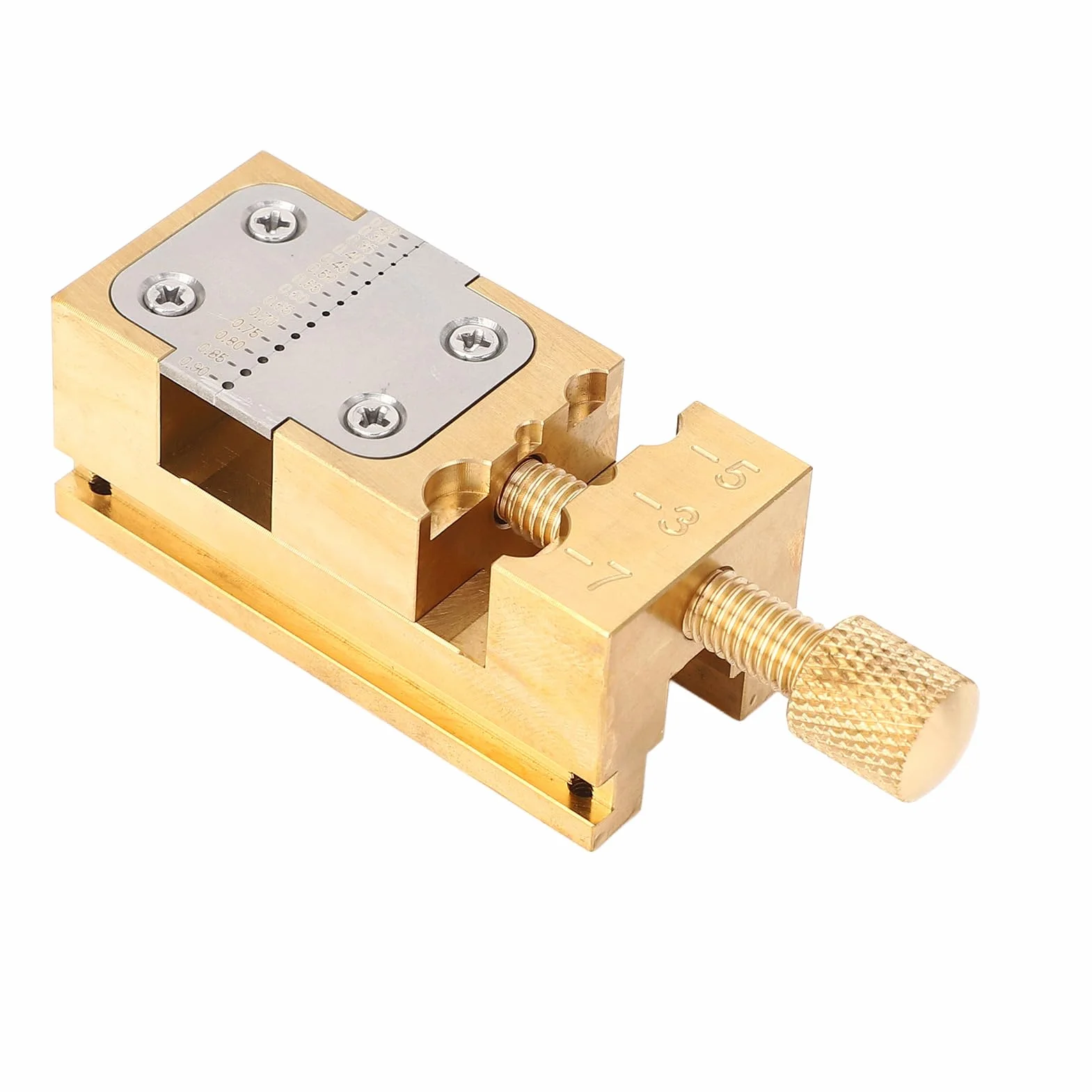 Demeras Supporto per Lancette dell'orologio, Morsa da Banco Resistente all'usura Apertura 0,2-0,9 Mm per Riparazione Orologio da Polso