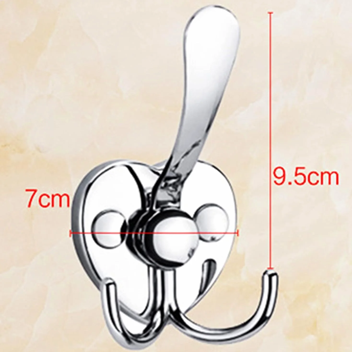 Ganci da muro, 8 Pezzi Ganci for Accappatoio a Doppia Punta Appendiabiti Doppi for Porta con Viti a Parete for Appendere Cappello Cravatta Vestiti Asciugamano for Camera da Letto Bagno Cucina,A