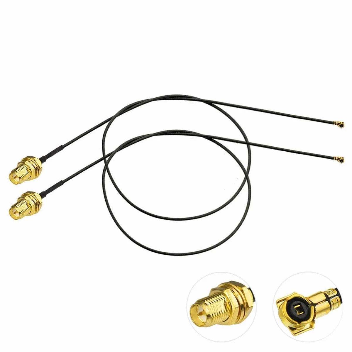 Bingfu Cova Prolunga da Prise Micro Coaxiale 0.25mm a RP-SMA Femmina Antenna WiFi 30 cm per Intel AX200NGW 8265AC 8265NGW 7265AC 9560AC Interfaccia M.2 NGFF Scheda di Rete Wireless Adattatore WiFi