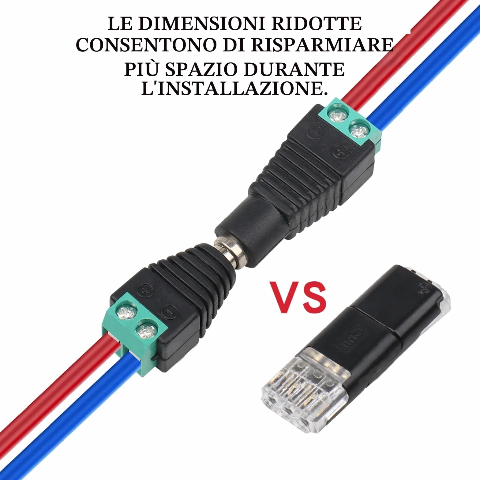 YESLUSY Connettori Elettrici Rapidi 12V 2 Pin Impermeabili AWG 18-22