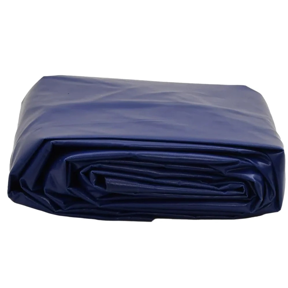 Telone blu 5 x 7 m, 650 g/m², in tela con rivestimento in PVC, resistente alle intemperie, agli strappi, ai raggi UV, con occhielli in metallo, versatile telone protettivo per giardino, auto