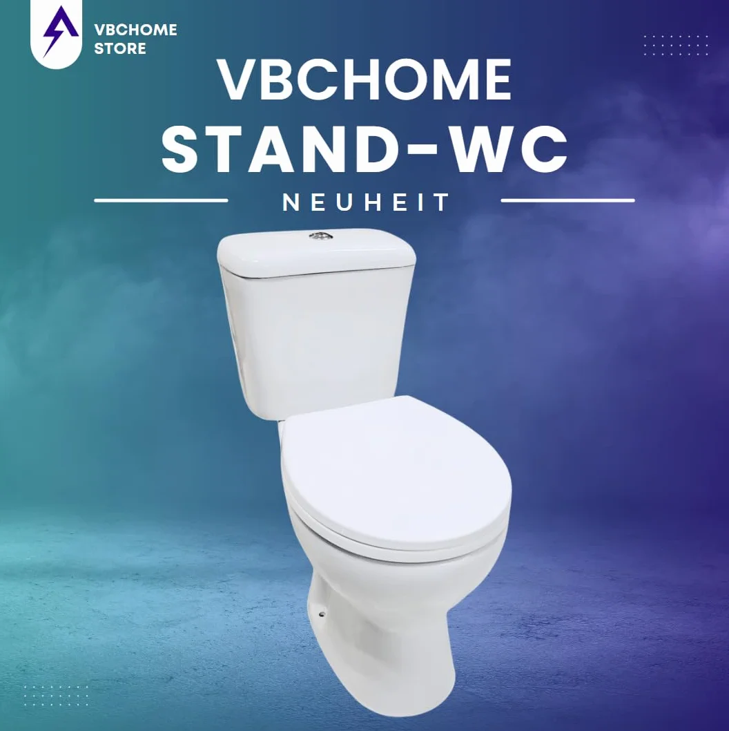 Ceramiczny zestaw WC z sedesem SoftClose, spłukiwanie pionowe