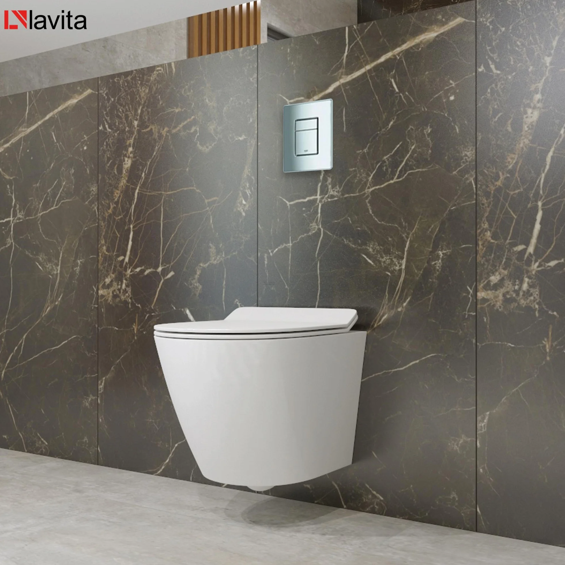 Grohe Elemento zestaw WC: piastra a leva cromata, lavabo Sofi bez obrzeża, sedile WC z cichym domykiem, wspornik ścienny