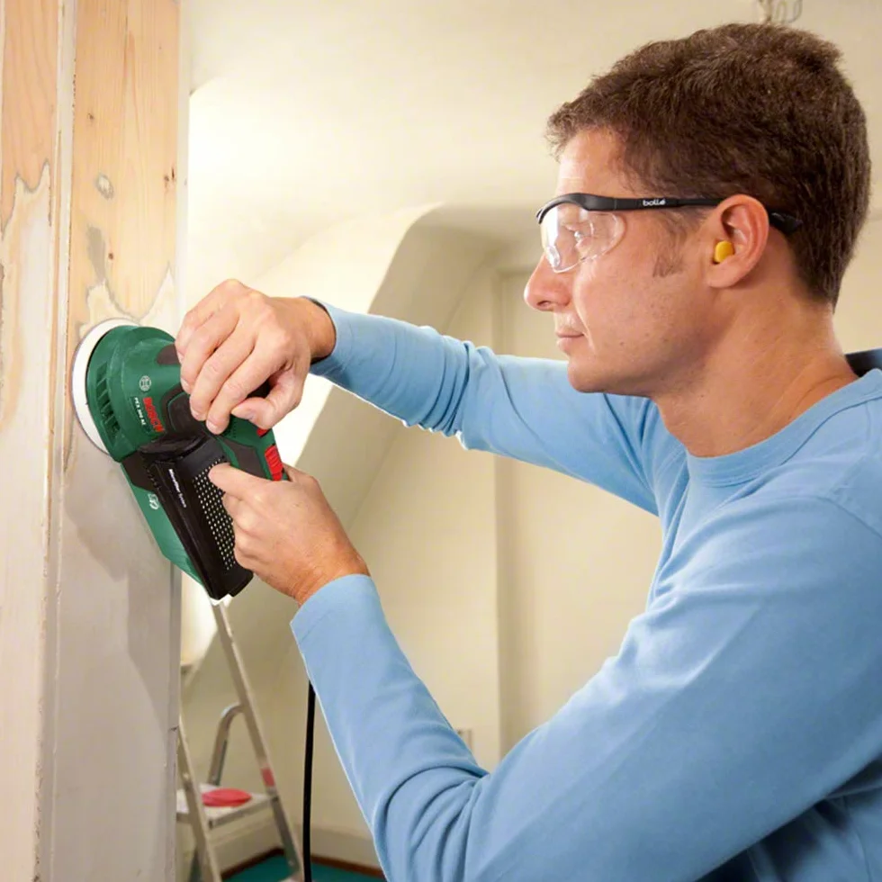 Bosch Home and Garden 06033A3000 Bosch Levigatrice Rotoorbitale Universal PEX 300 AE, 270 W, Verde