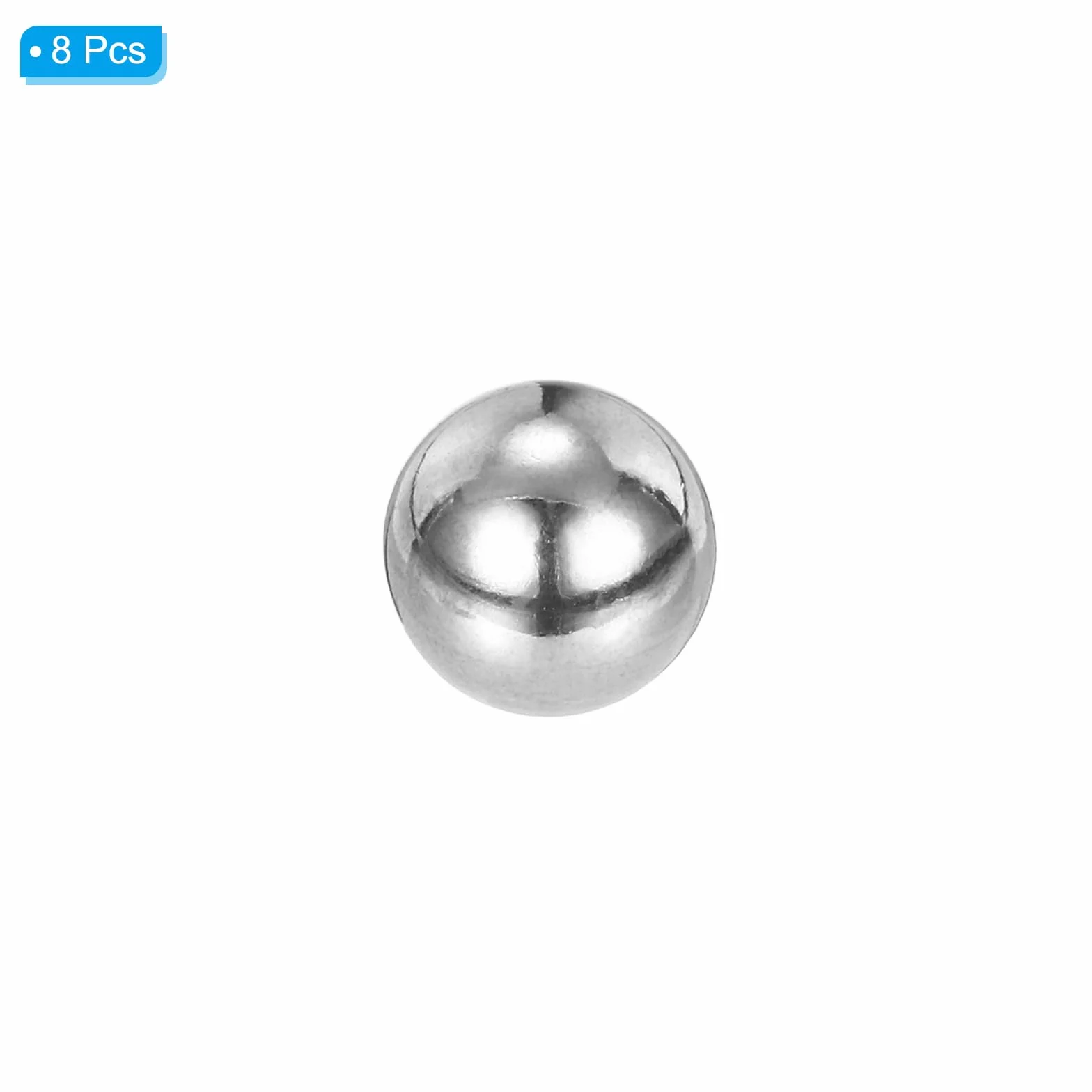 PATIKIL Dado A Sfera M4x12mm 8 Pz Filettatura Femmina 304 Acciaio Inossidabile Tappo Vite A Foro Cieco Rotondo Argento