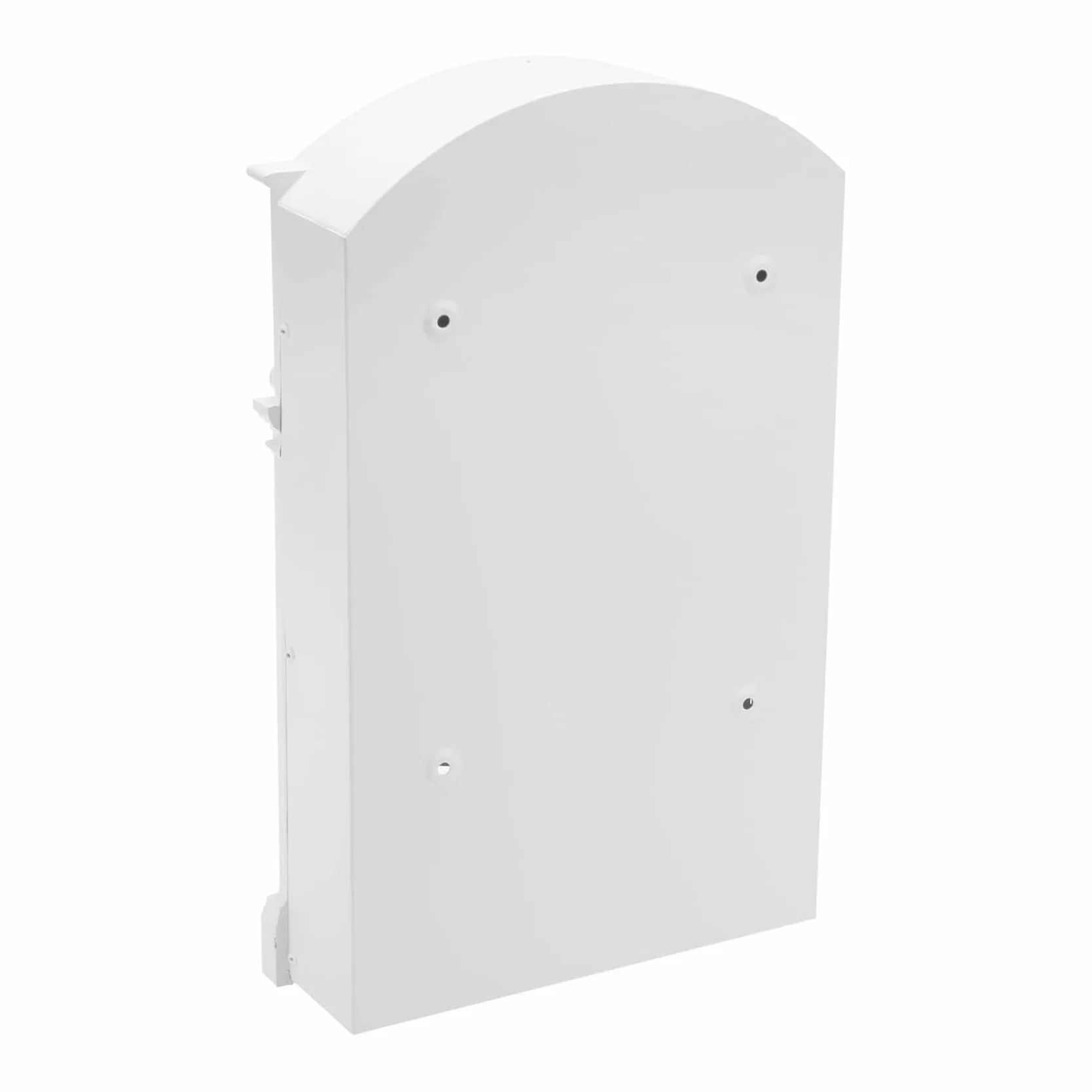 FP-TECH Cassetta Postale da Parete per Giornali con Finestra Serratura Cilindro Copertura Bianca 25.5x41.5x9