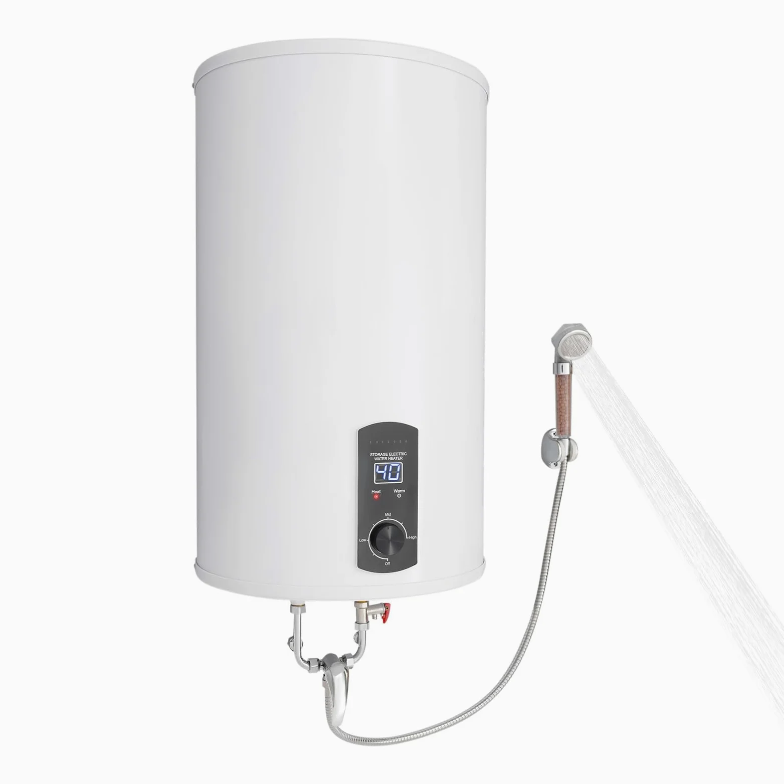 Scaldabagno elettrico da 70 l, scaldabagno da 2000 W, da appendere alla parete, protezione contro le perdite, scaldabagno 25-70 °C