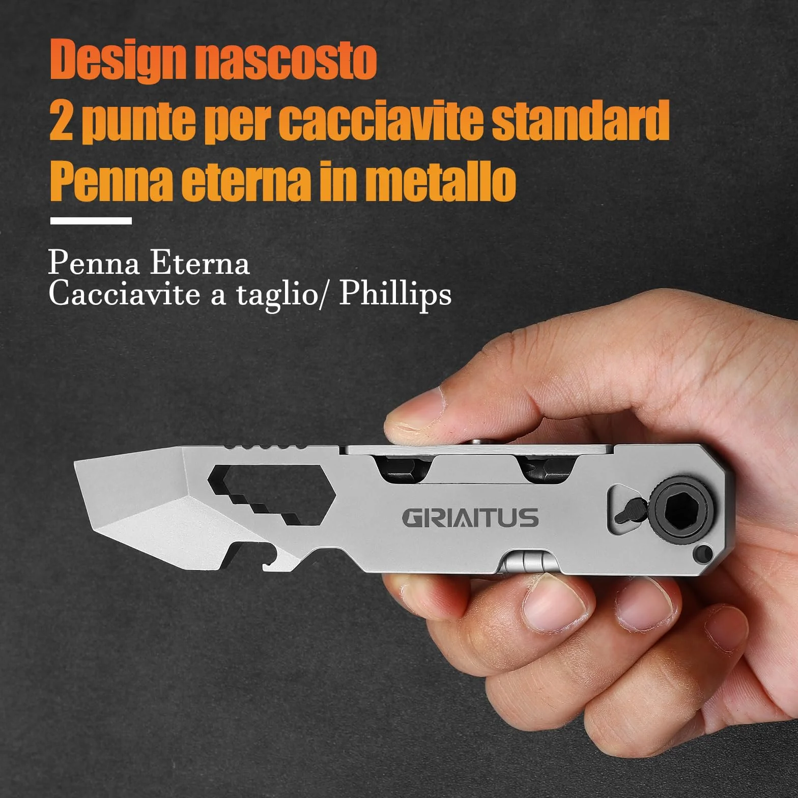 Edc Pry Bar 10In1 Multitool Idee Regalo Uomo Donna Regali Natale con Cacciavite a Cricchetto Bidirezionale E Penna Eterna, Chiavi, Piede Di Porco, Apribottiglie