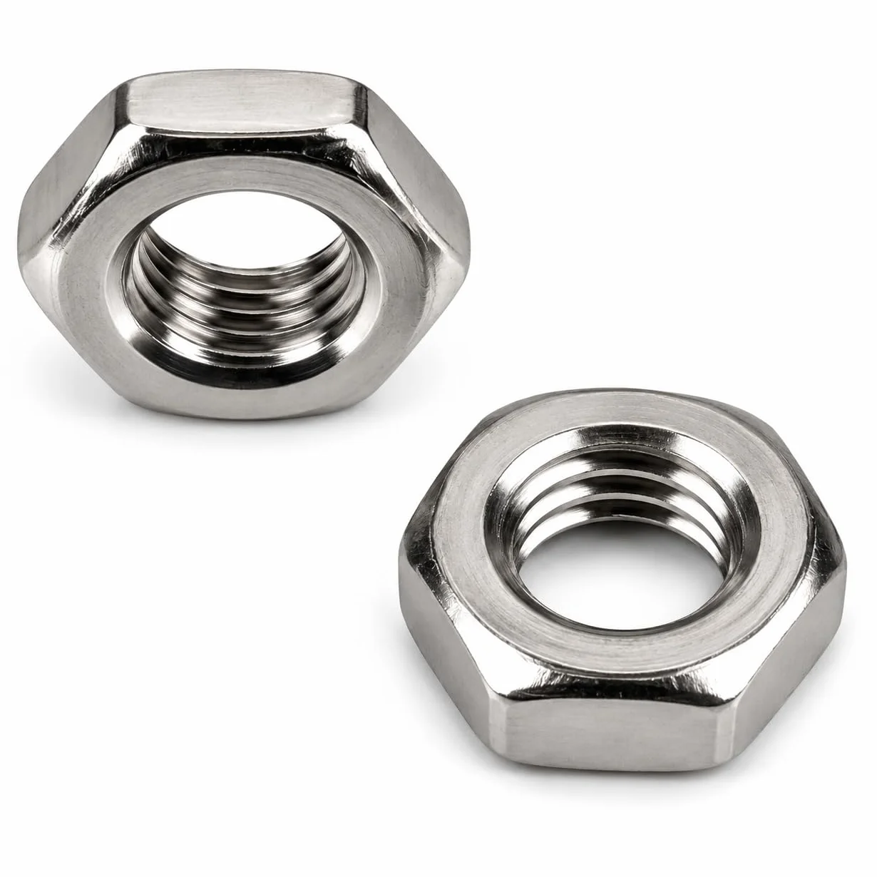 Dado esagonale sottile DIN 439 forma B A2 V2A acciaio inox M6 25 pezzi
