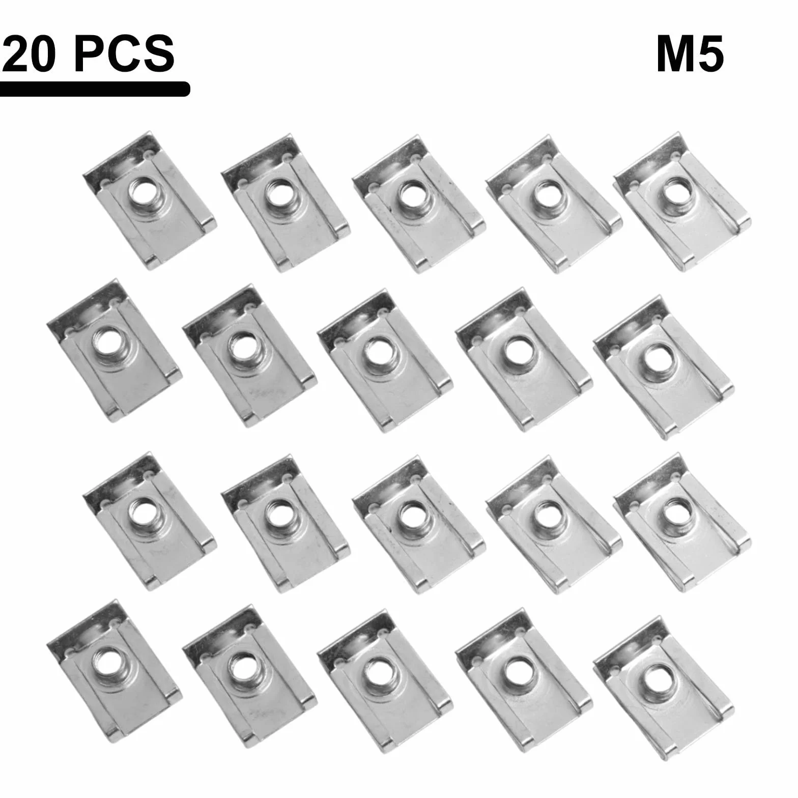 Clip a U in metallo zincato M5 M6 M8 per canna fumaria veicoli