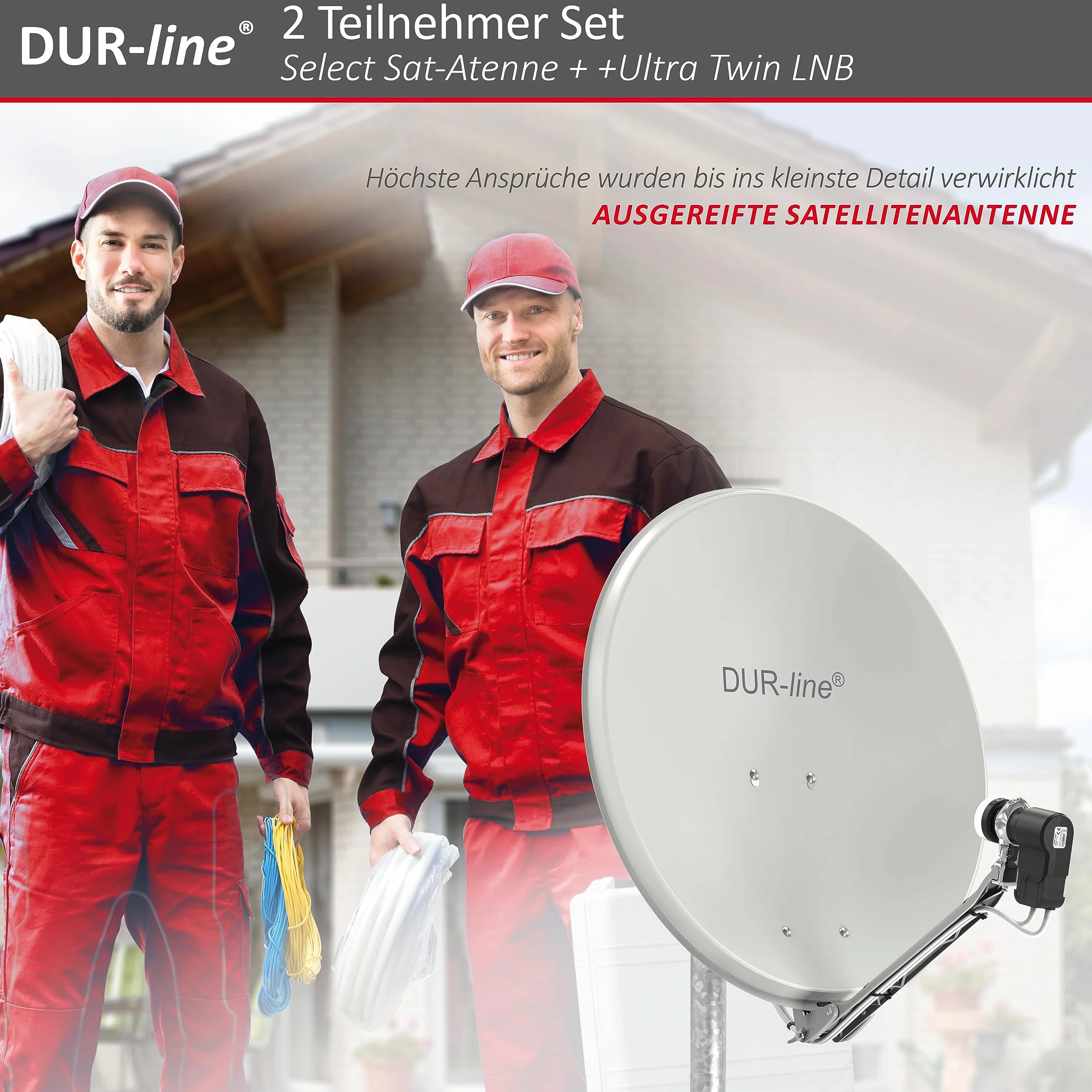 DUR-line Select 60/65 - Set di antenne satellitari [LNB, interruttore]