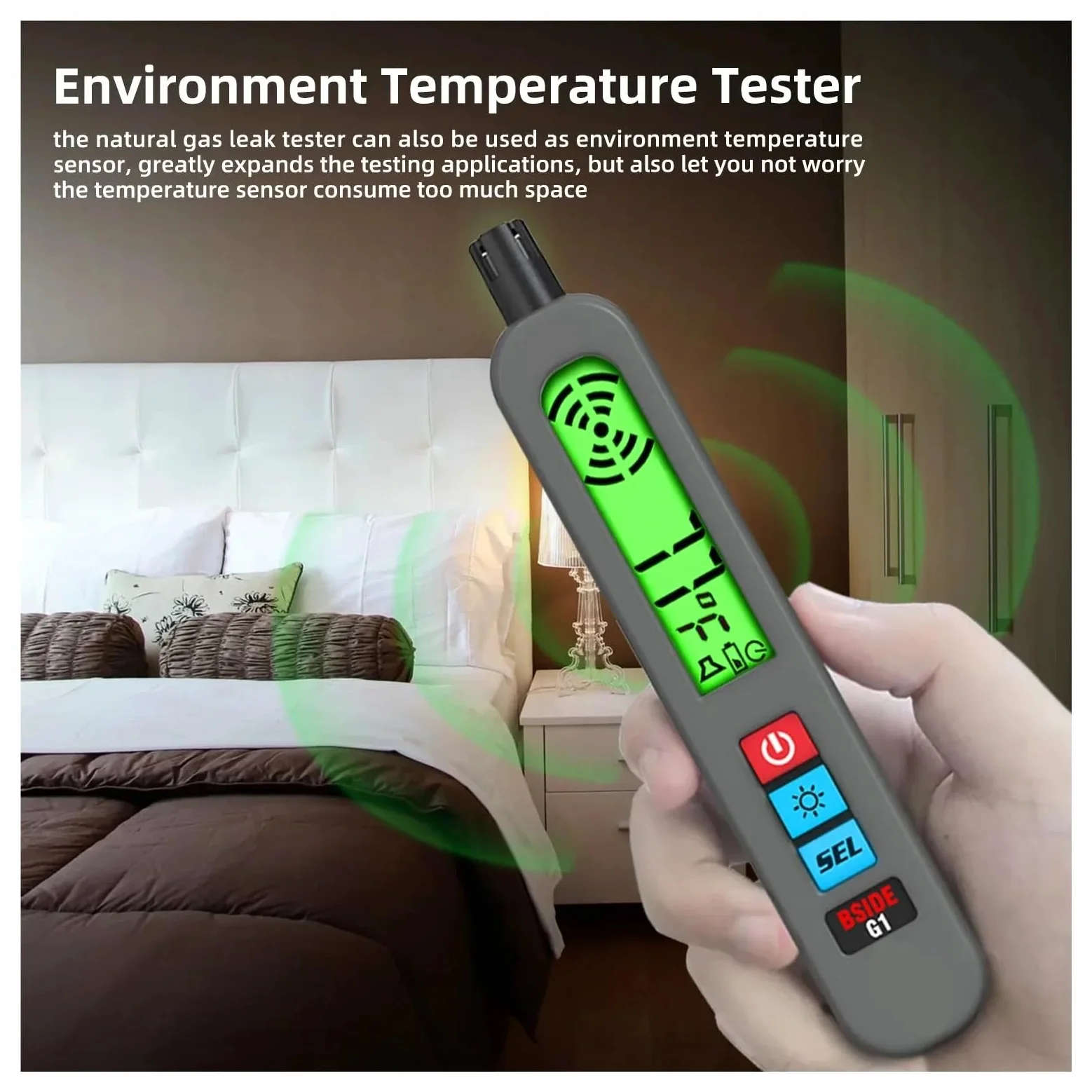 Rilevatore di perdite di gas Combustibile Naturale CO2 Infiammabile Alcool GPL Metano Analizzatore Allarme cicalino ricaricabile PPM LEL Tester
