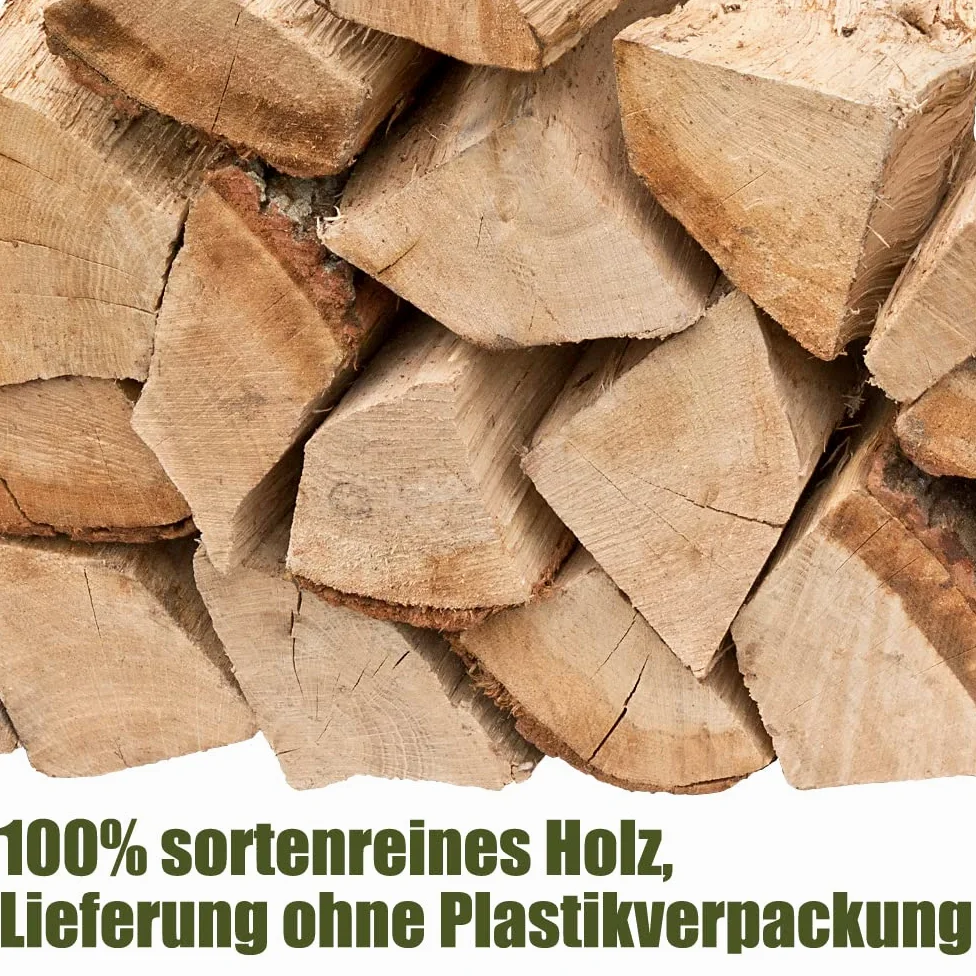 Legna da Ardere Quercia 90 kg Per Stufa e Camino Braciere Griglia Cestello per il Fuoco Ceppi 25 cm Kingpower