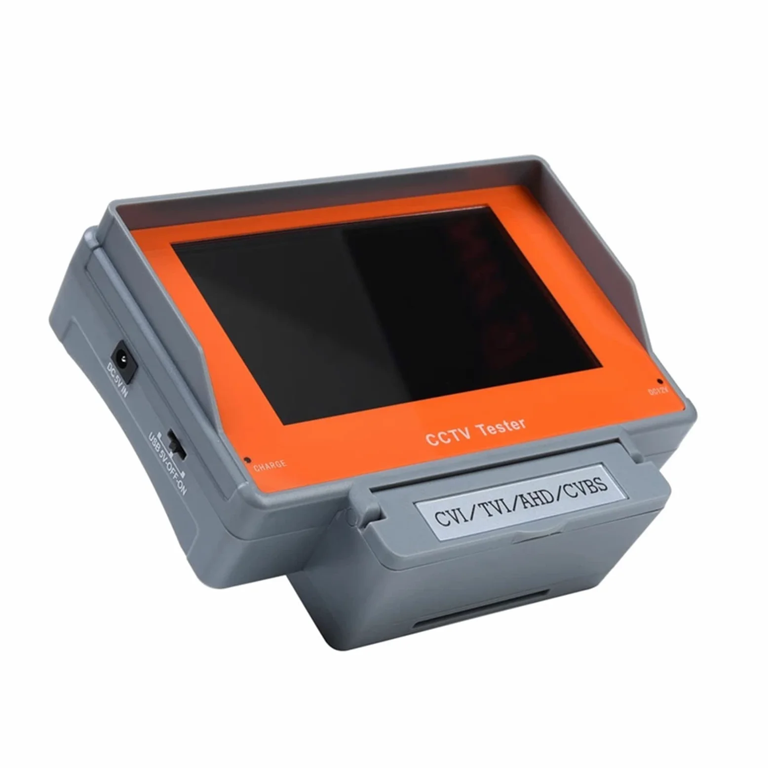 Tester per telecamere di sicurezza CCTV Tester di sorveglianza HD da 4,3 pollici 4 in 1 analogico, coassiale AHD TVI CVI, test for cavi/uscita DC12V Tester CCTV portatile