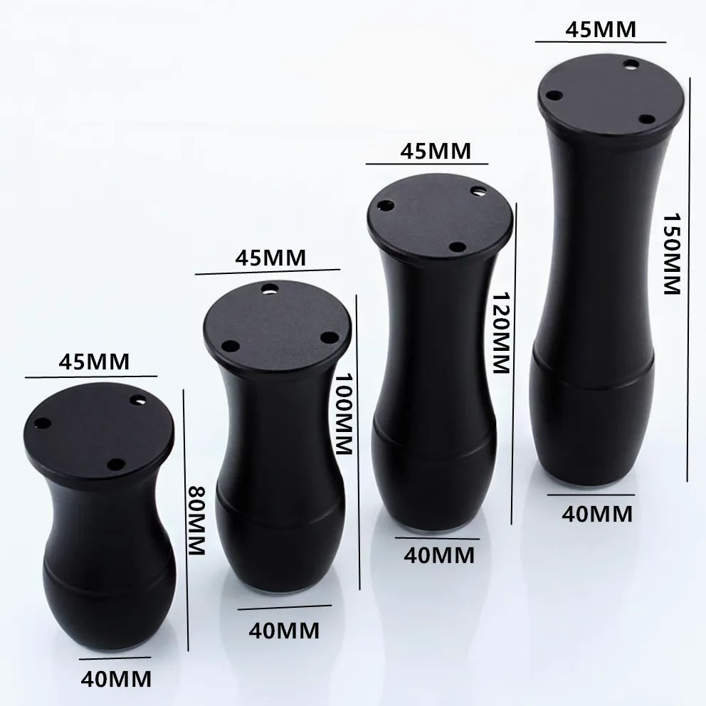 Gambe per mobili Gambe per tavoli in metallo regolabili Piedini per mobili Piedini per mobili in alluminio in stile europeo Sostituzione Gambe per alzate per mobili Gambe per divano Gambe per divano