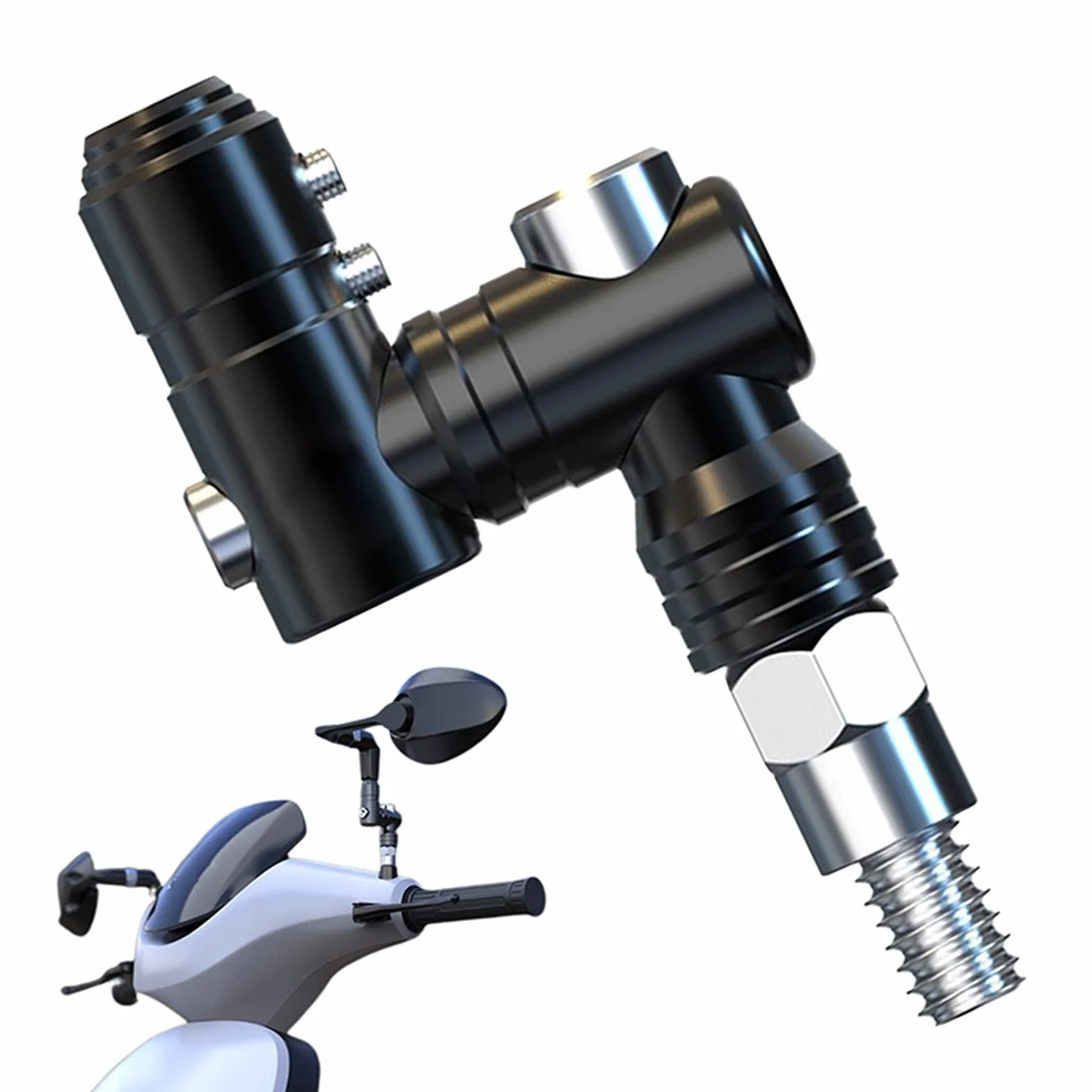 Estensori per Specchietti Moto - Estensione Specchietto Retrovisore per Moto - per Motociclette da Campeggio, Ciclismo, Uomo, Attività all'Aperto, Donna e Famiglia