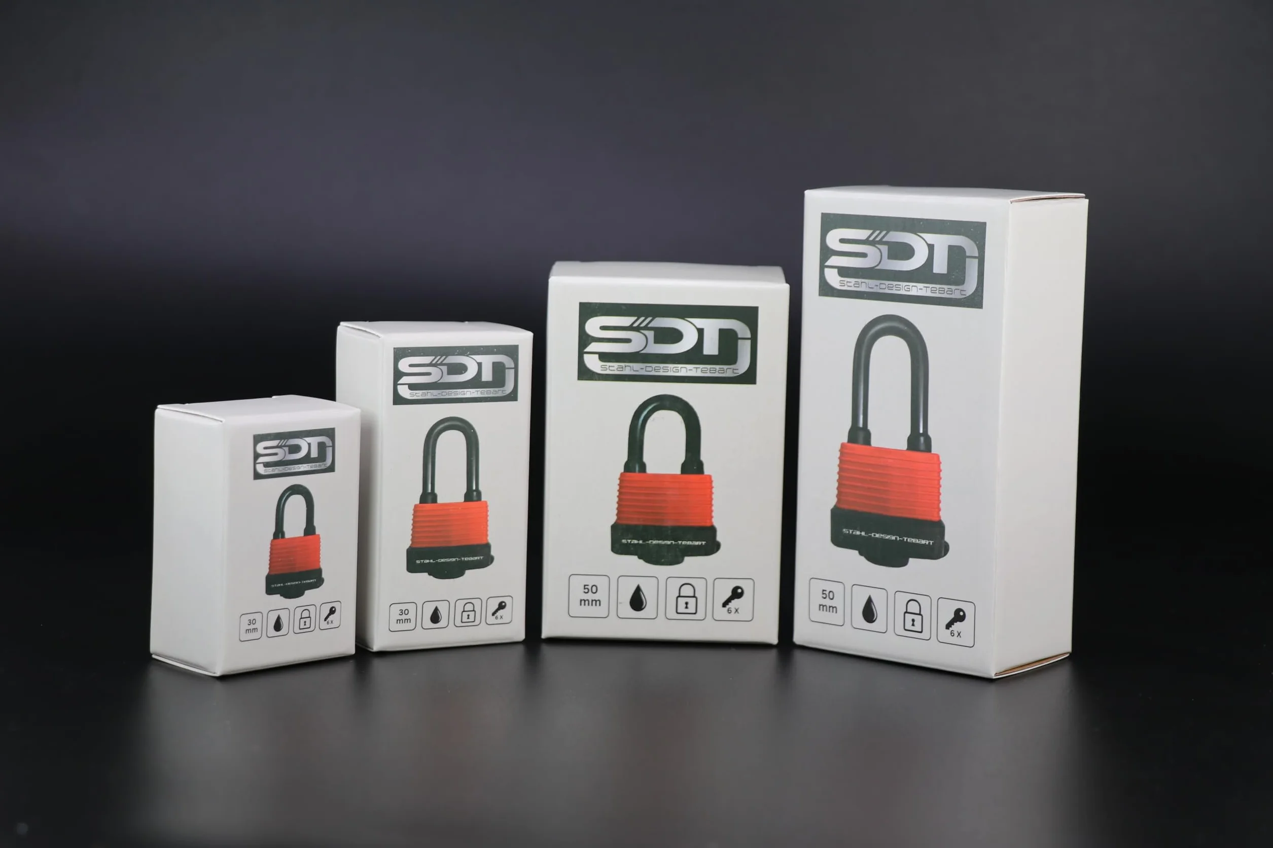 Lucchetto impermeabile da 30 mm con staffa alta – Robusto e resistente alle intemperie – Resistente alla corrosione e durevole – Ideale per cancelli, giardini, capannoni, garage e barche
