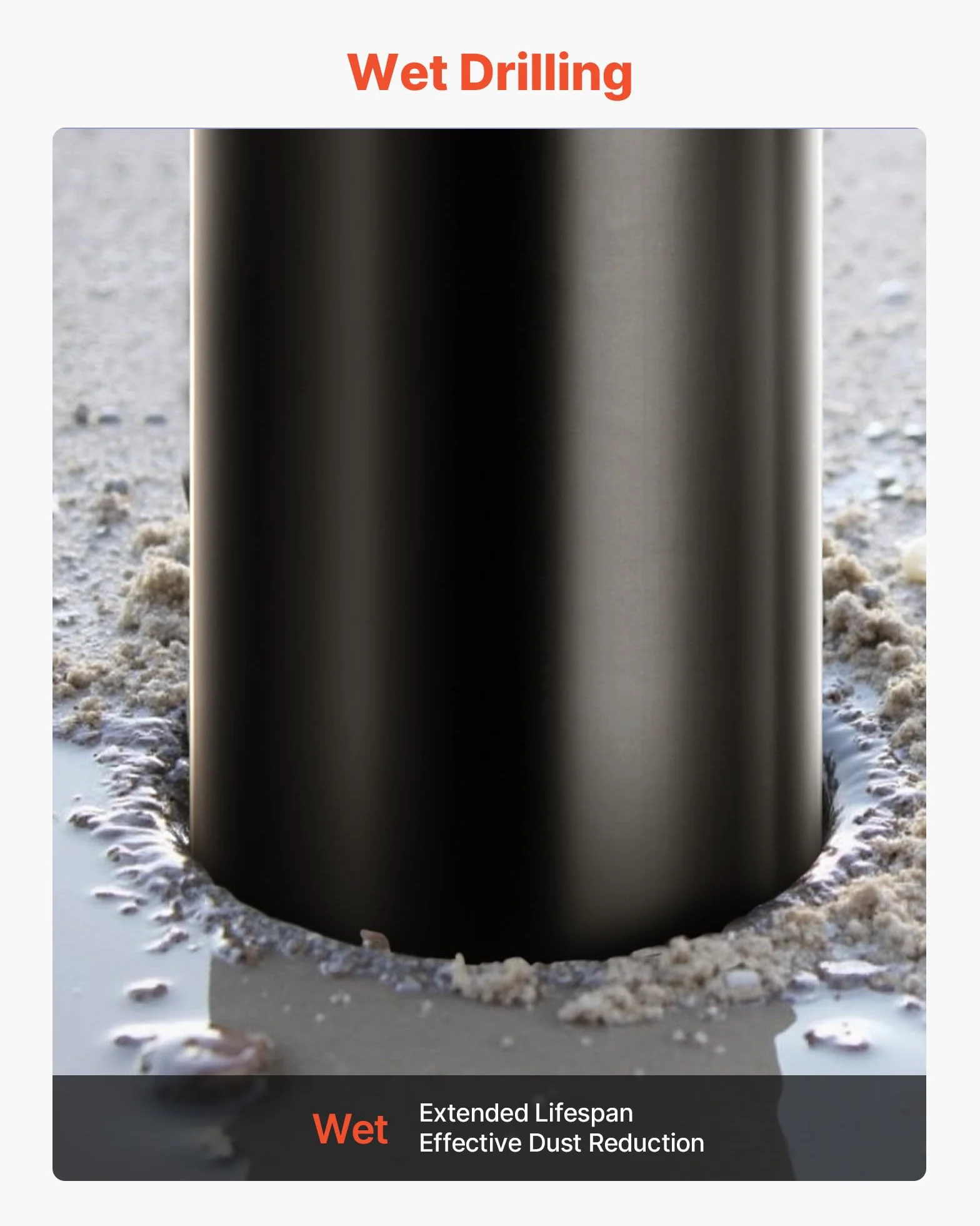 VEVOR Punta Carotatrice Diamantata 127 mm 356 mm per Cemento Armato Mattoni