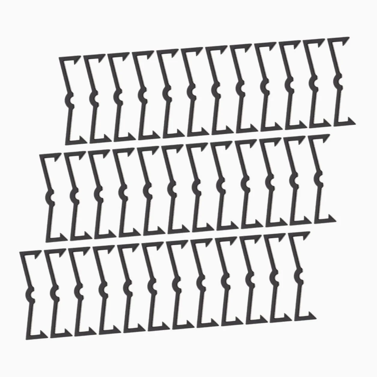 ULTECHNOVO 5 Set Di Ganci Per Pannelli Forati Per Accessori Versatili Per Garage Con Pannelli Forati Installazione Rapida 100 Pezzi * 5