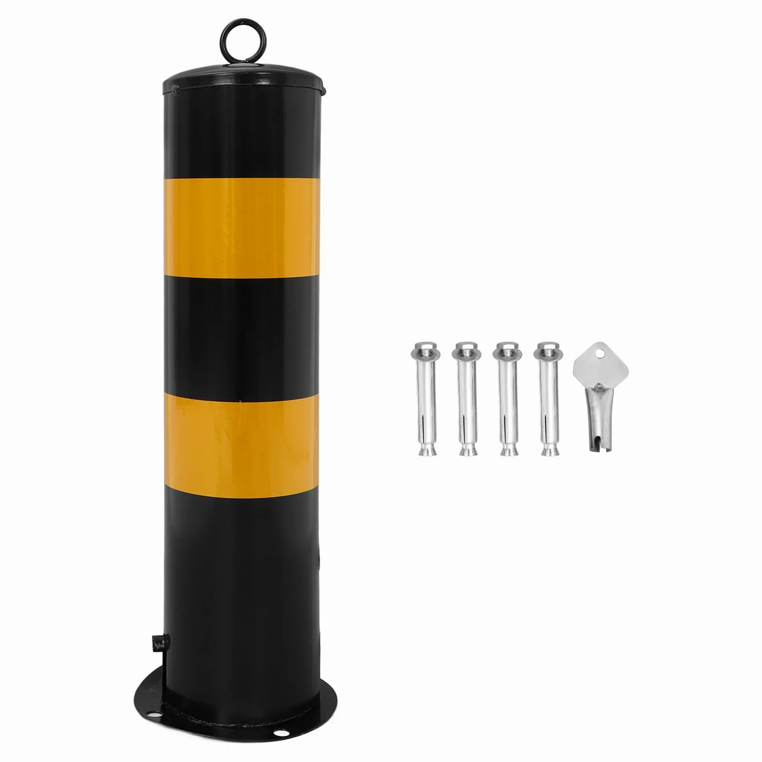 Colonnina di Sicurezza per Vialetto in Acciaio Inox, 1 Pezzo | Design Mobile, Segnalazione Stradale, Migliora la Visibilità e L’attenzione alla Guida