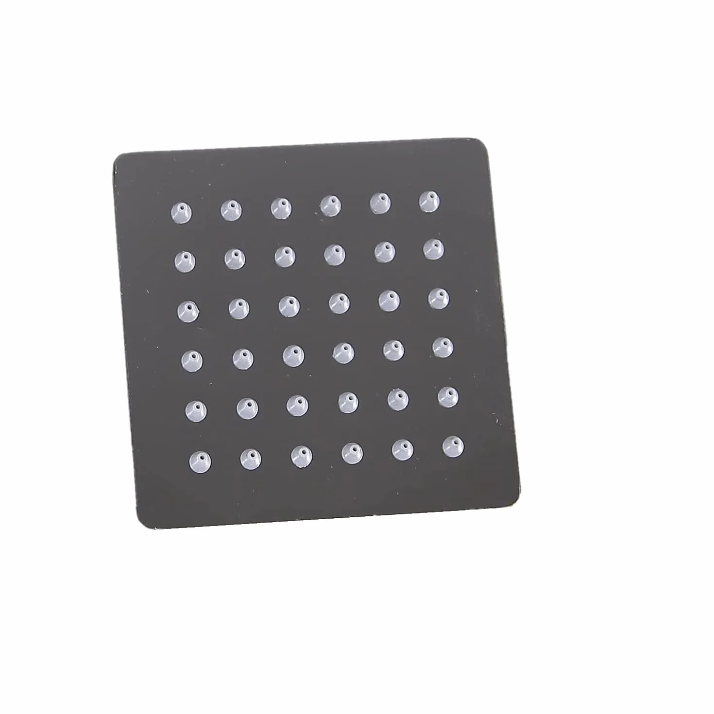 ZENZERO® SOFFIONE DOCCIA acciaio inox 15x15cm QUADRATO ugelli anticalcare getto a pioggia