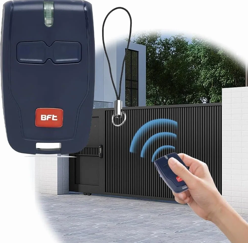 Telecomando BFT Mitto 2 433MHz 2 canali per apriportone garage portachiavi