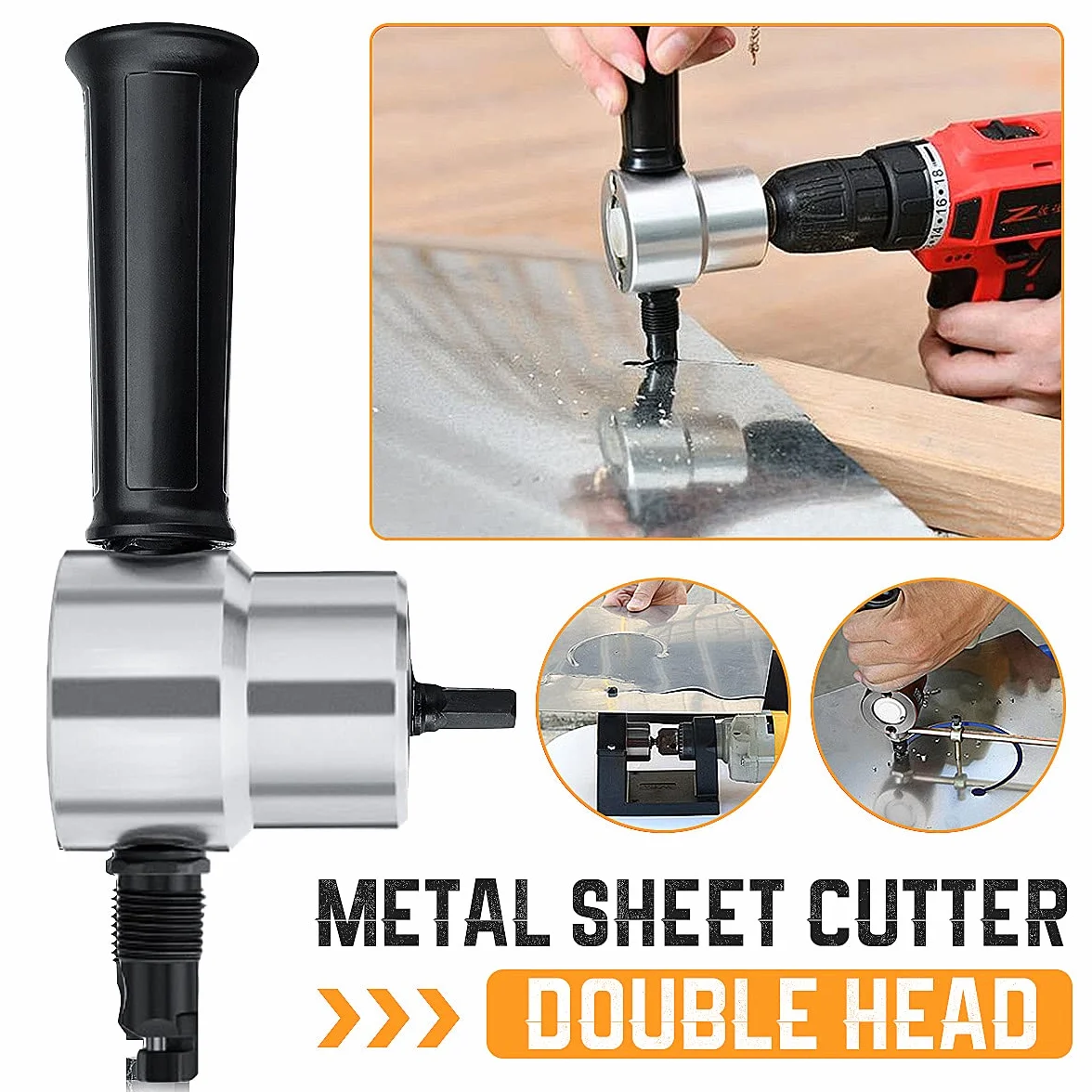 Nibbler Cutter 360 Gradi Regolabile Power Drill Kit Strumenti di Taglio