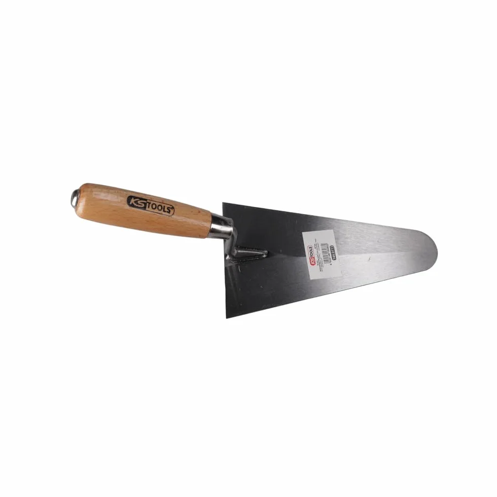 KS Tools Cazzuola per Stuccatura 200 mm Tondo Impugnatura in Legno