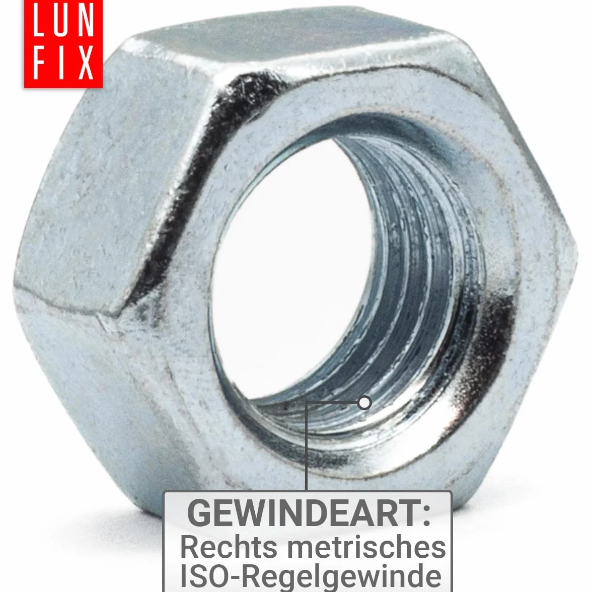 Dado Esagonale M10 DIN 934 Resistenza 8 Acciaio Zincato Galvanizzato 1 kg