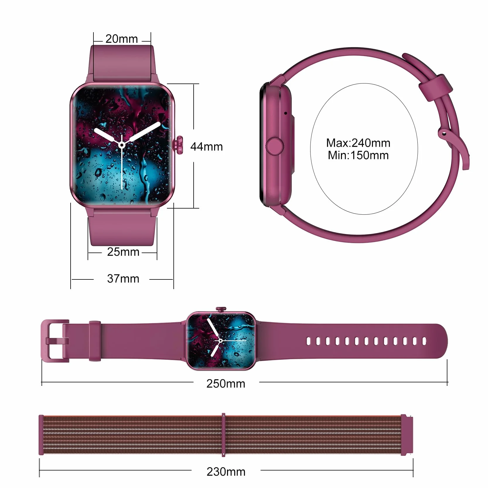 Blackview Smartwatch Uomo Donna, Effettua e Rispondi alle Chiamate,1,85'' Orologio Intelligente Fitness,Cardiofrequenzimetro, Monitoraggio del Sonno, Calcolatori per Android iOS