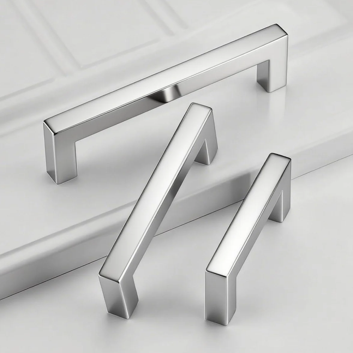 Maniglie per armadietti in acciaio inossidabile 128 mm Sivler per porte cassetti mobili cucina 5 unità