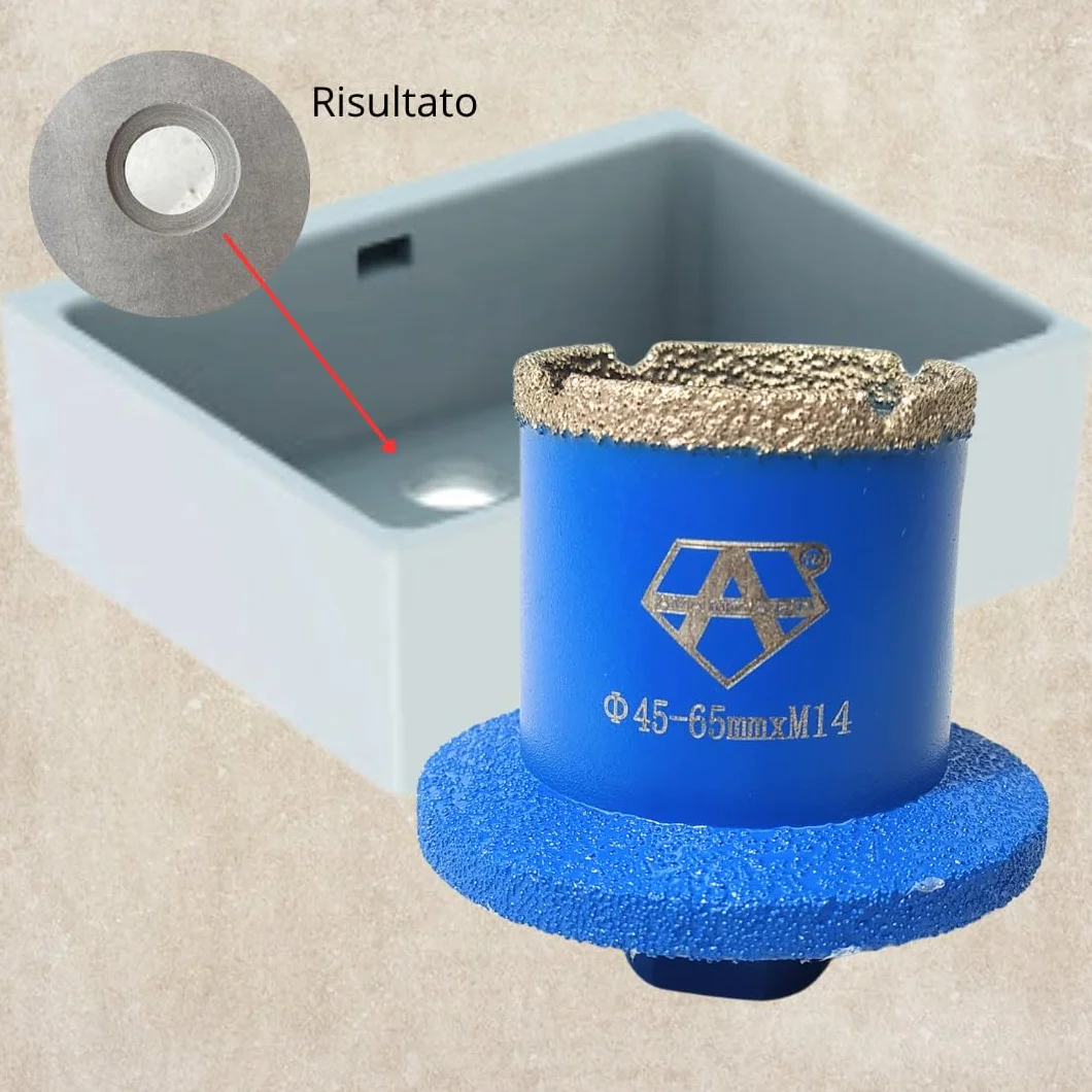 AVANGARD Svasatore diamantato 45 mm Fresa conica per gres porcellanato marmo granito