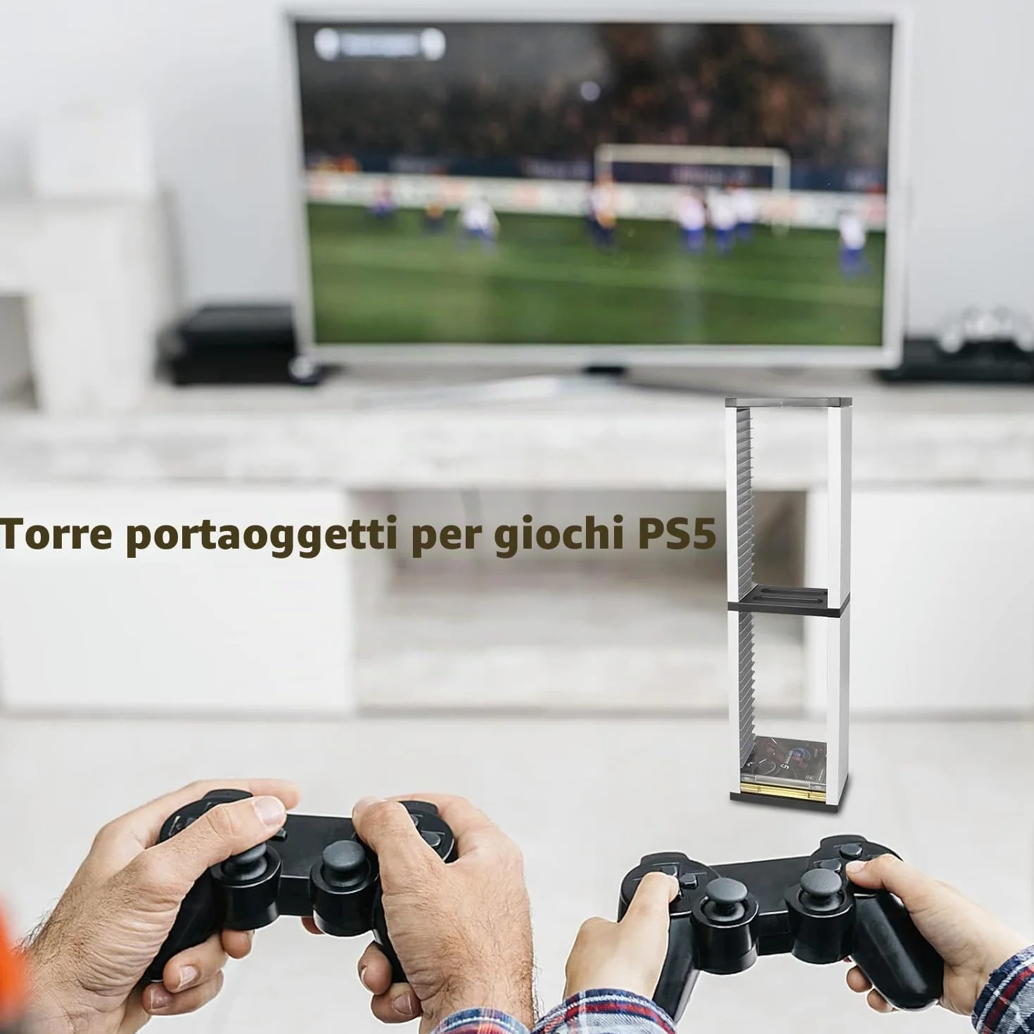 Yolispa Game Disc Holder Video Gioco Scaffalatura CD Racks Videogioco Scaffale DVD Contenitore 36Pcs Discs per PS5