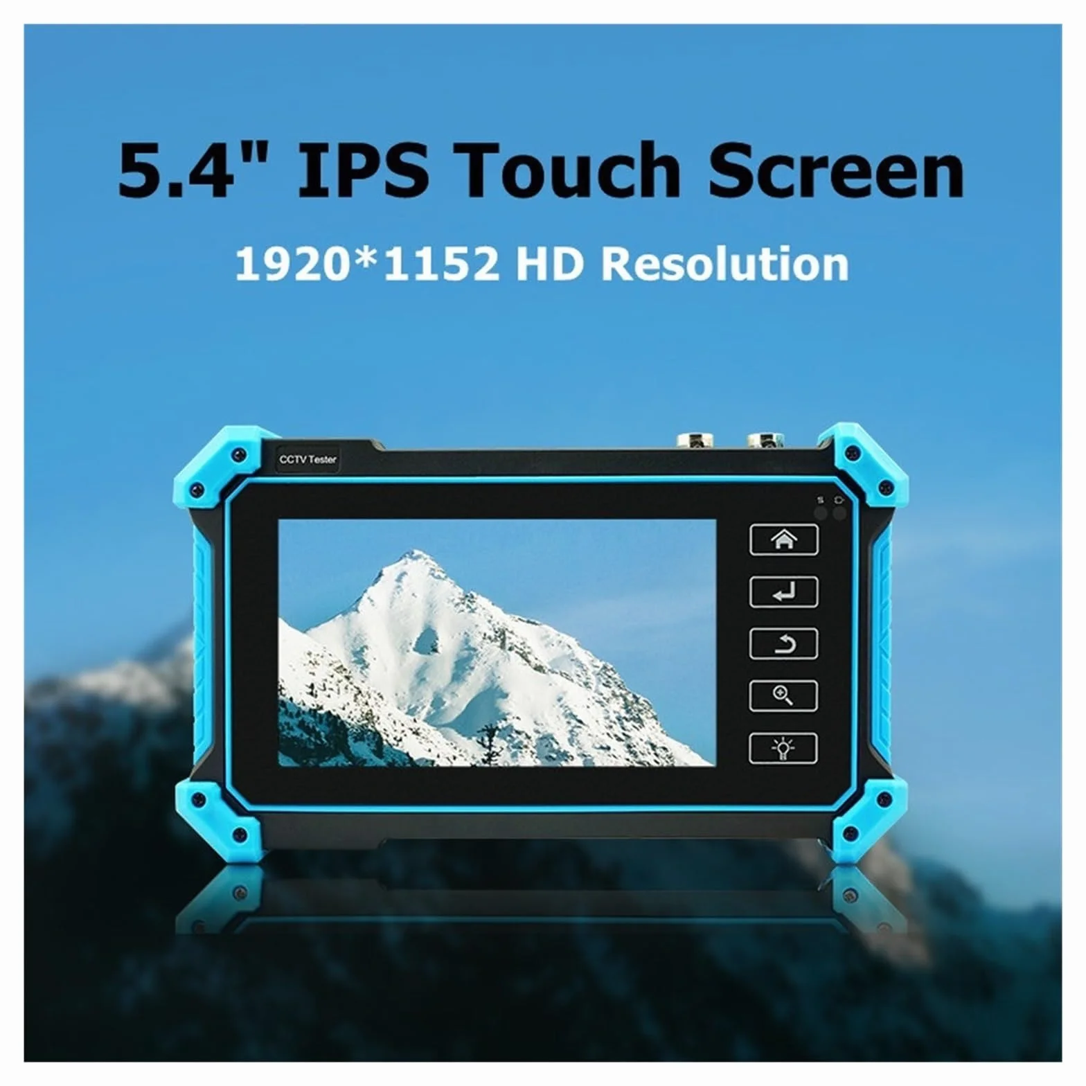 Tester CCTV Telecamera IP CCTV Tester AHD CVI TVI SDI 5 Pollici Touch 4K VGA Ingresso Sicurezza Poe IPC Tester Cftv Mini Monitor Portatile Tester rileva telecamere di rete(IPC-5100C Plus)