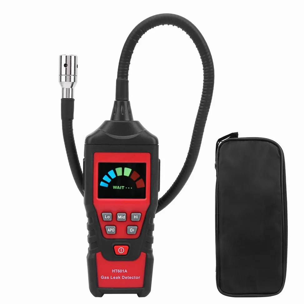 Jeffergarden Rilevatore di Gas Combustibili Portatile con Display LED, Allarme Ad Alta sensibilità per Metano, Sonda Flessibile 40 Cm, Ideale per Casa, Cucina e Barbecue