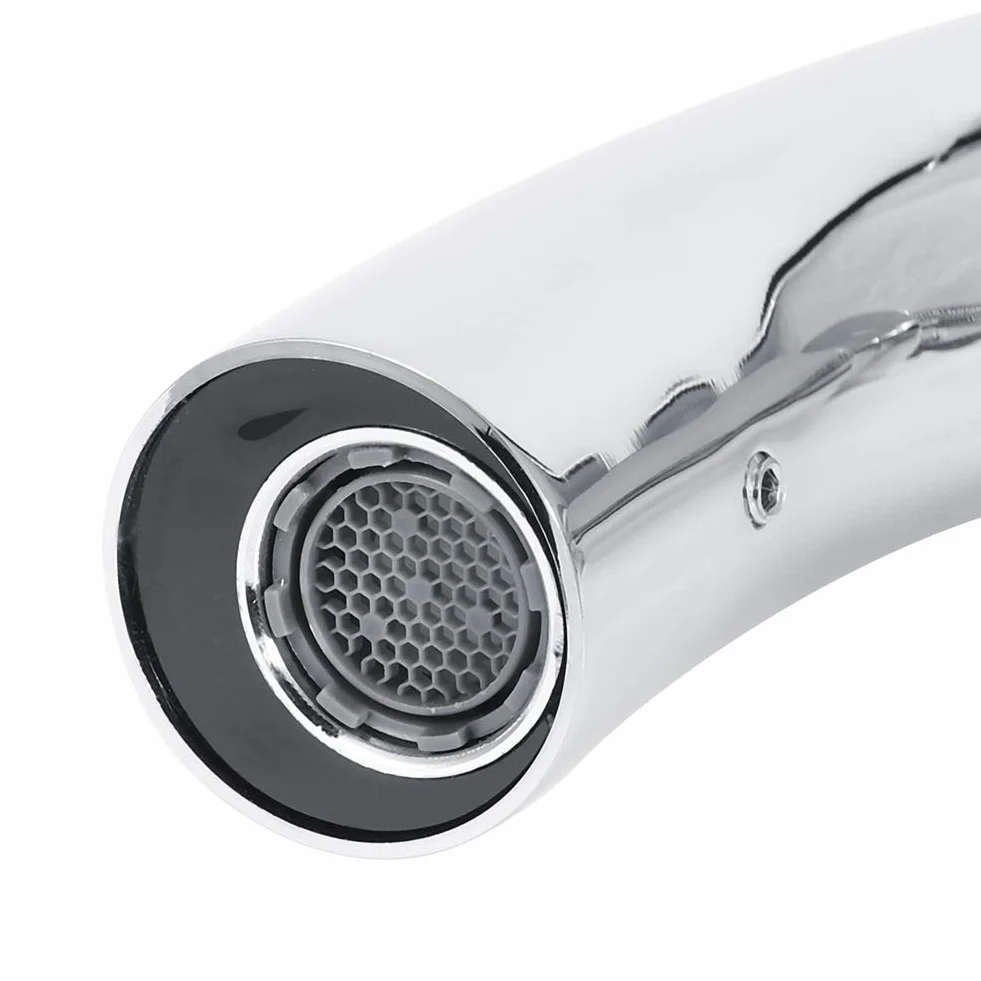 lyrlody Rubinetto del Bagno, Rubinetto del Sensore a Infrarossi a Parete, Materiale in Acciaio Inossidabile, Rubinetto Dell'innesto del Sensore, Adatto per Bagno, Hotel