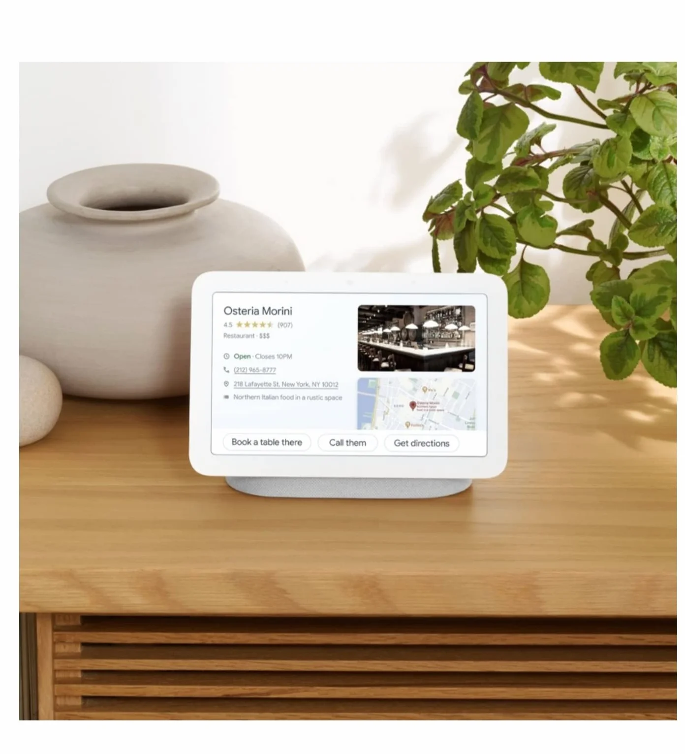 Google Assistant Vocal Nest Hub Galet