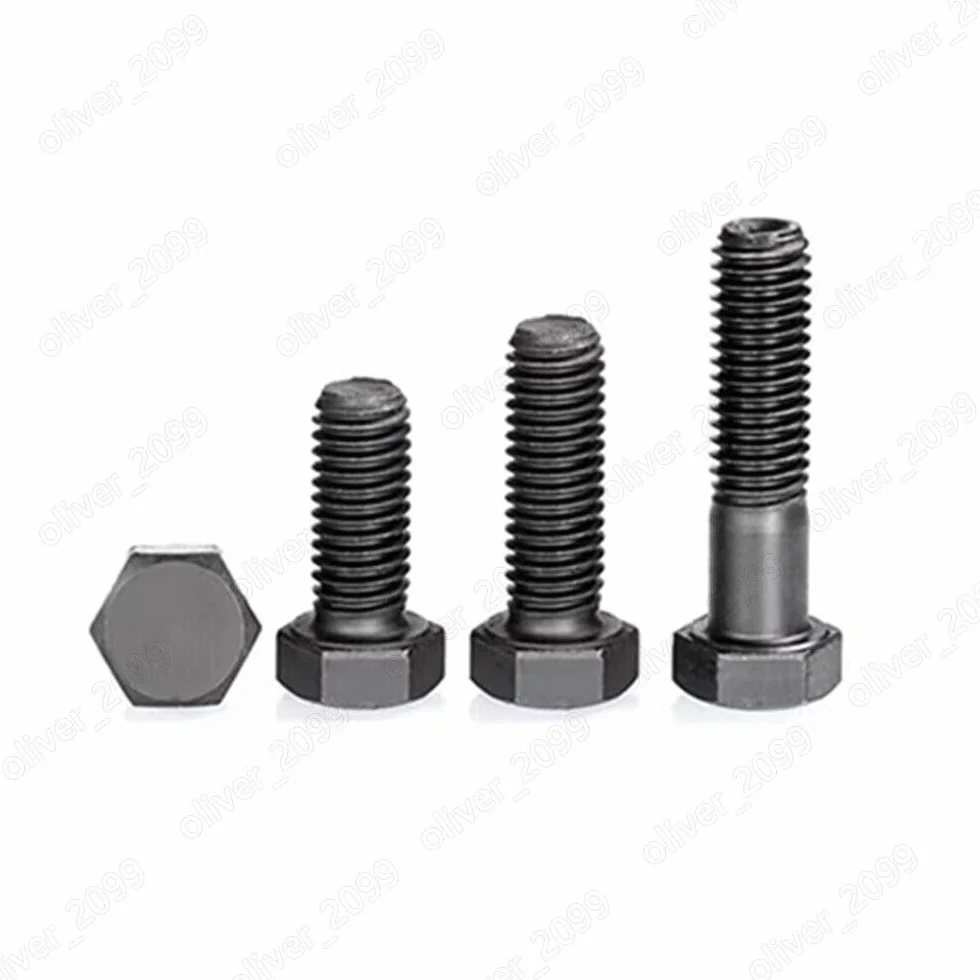 Bulloni a testa esagonale M11 acciaio nero 8.8 passo 1,25 1,75 100mm