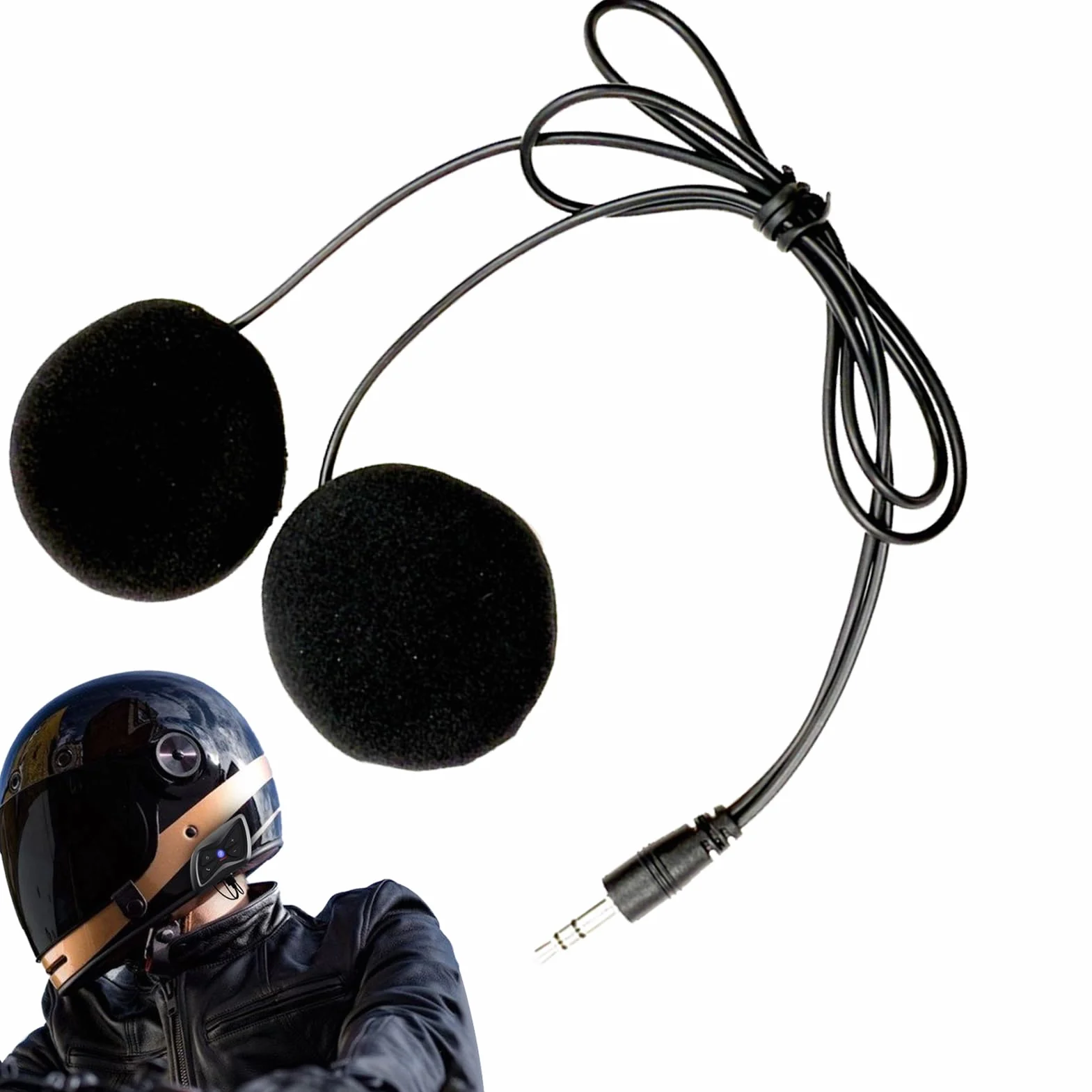 Generico Altoparlanti per Casco - Altoparlanti per Moto | Sportivi Per Moto Da Montagna Sci Motocross Snowboard E Avventure Outdoor