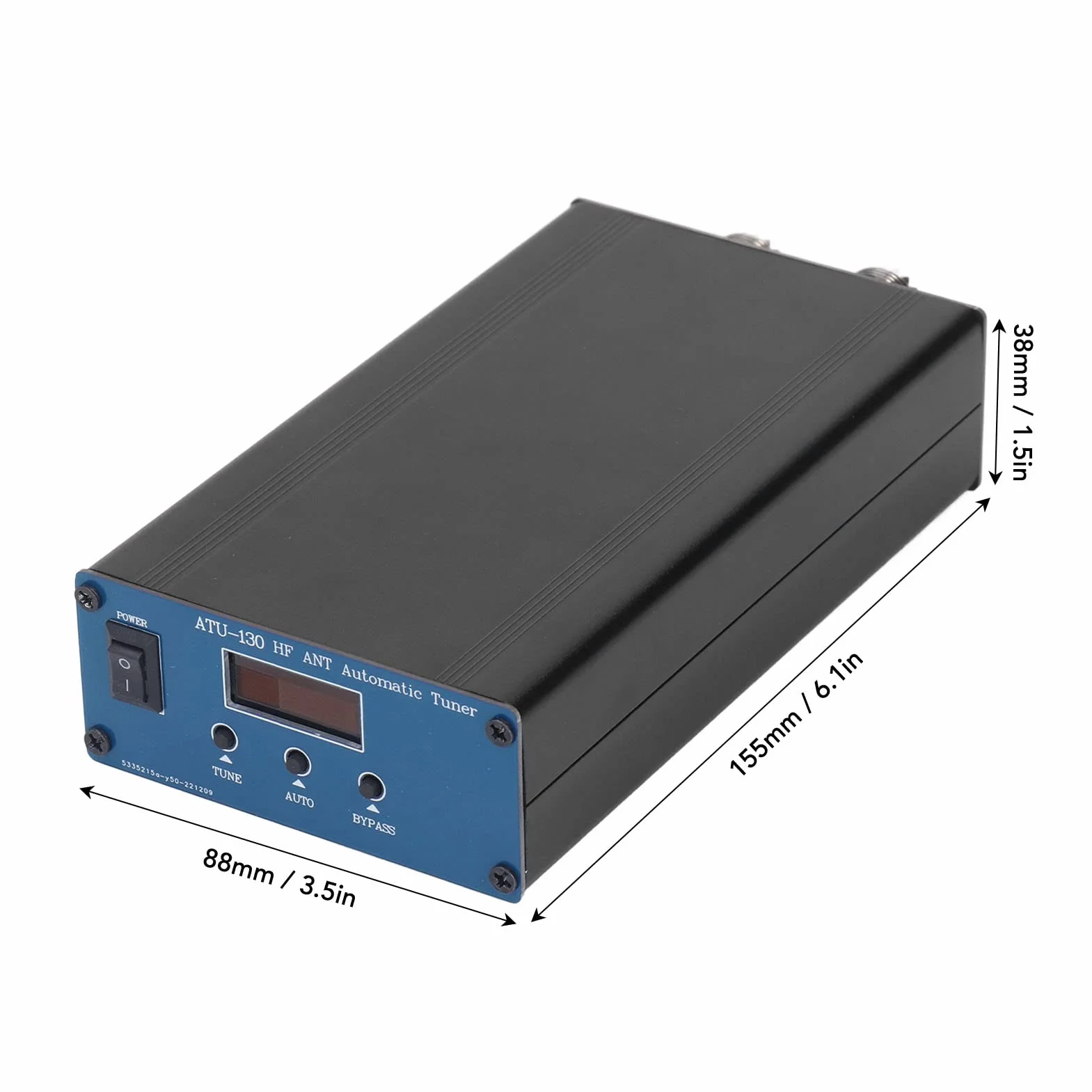 Sintonizzatore di Antenna a Onde Corte in Miniatura ATU-130 1, 8-50 MHz 10-15VDC 200W per L'uso del Veicolo Domestico